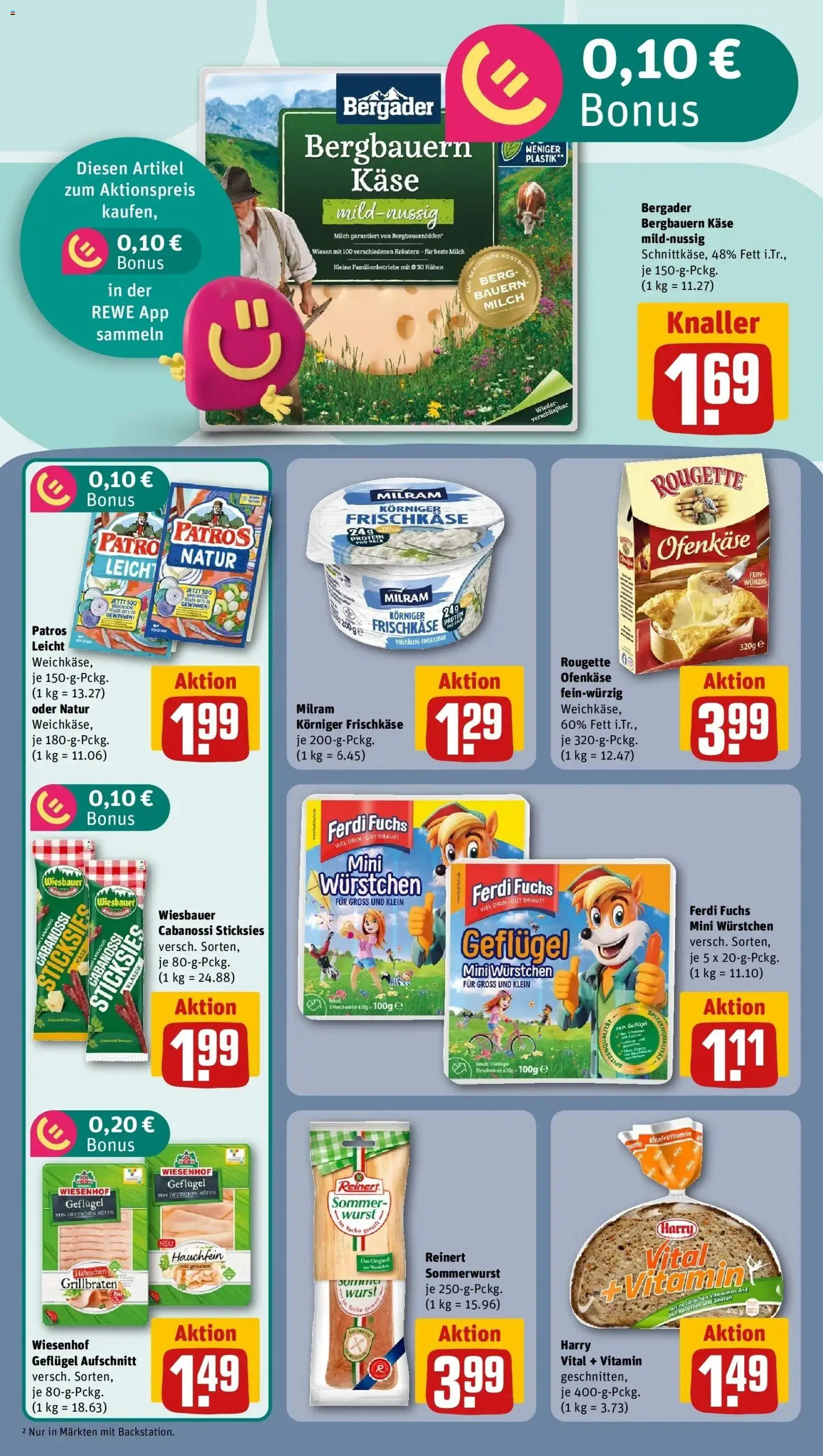 REWE Prospekt ab 05.10.2026 zum Blättern » Angebote | Seite: 14 | Produkte: Milch, Käse, Patros, Milram