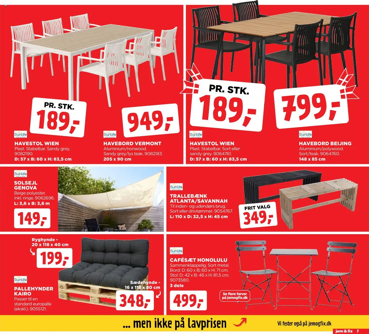Jem & fix tilbudsavis – gyldig fra 07.06.2026 | Side: 7 | Produkter: Bord, Stol