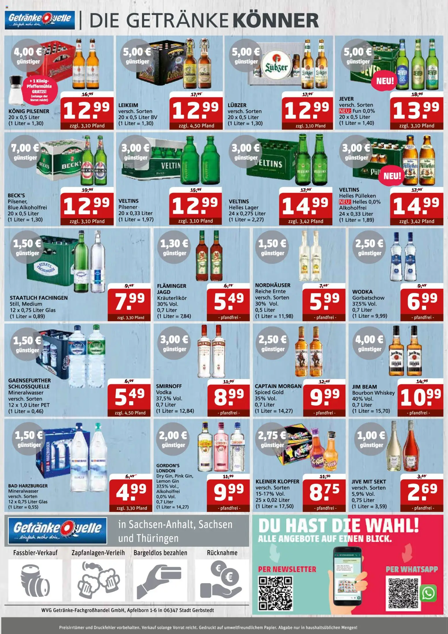 Getränke Quelle - Aktueller Prospekt – gültig ab 31.08.2026 | Seite: 6 | Produkte: Jim beam, Konig pilsener, Wodka, Lubzer