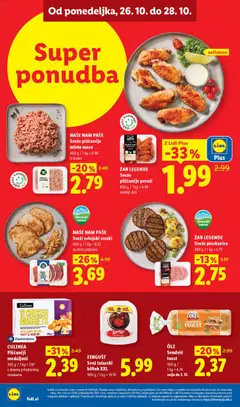 Lidl katalog akcije – veljaven od 22.10.2026 | Stran: 40 | Izdelki: Zar, Mleto meso, Toast, Tatarski biftek