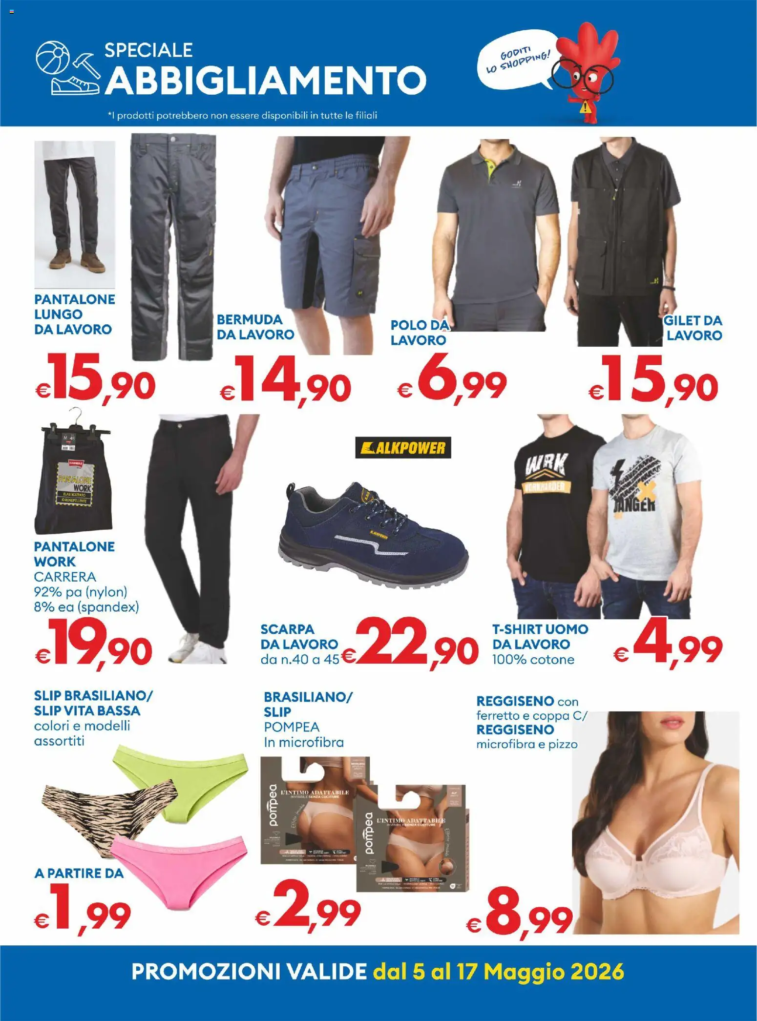 Volantino MD Discount del 05.05.2026 | Pagina: 28 | Prodotti: Reggiseno, Slip, Bermuda, Polo