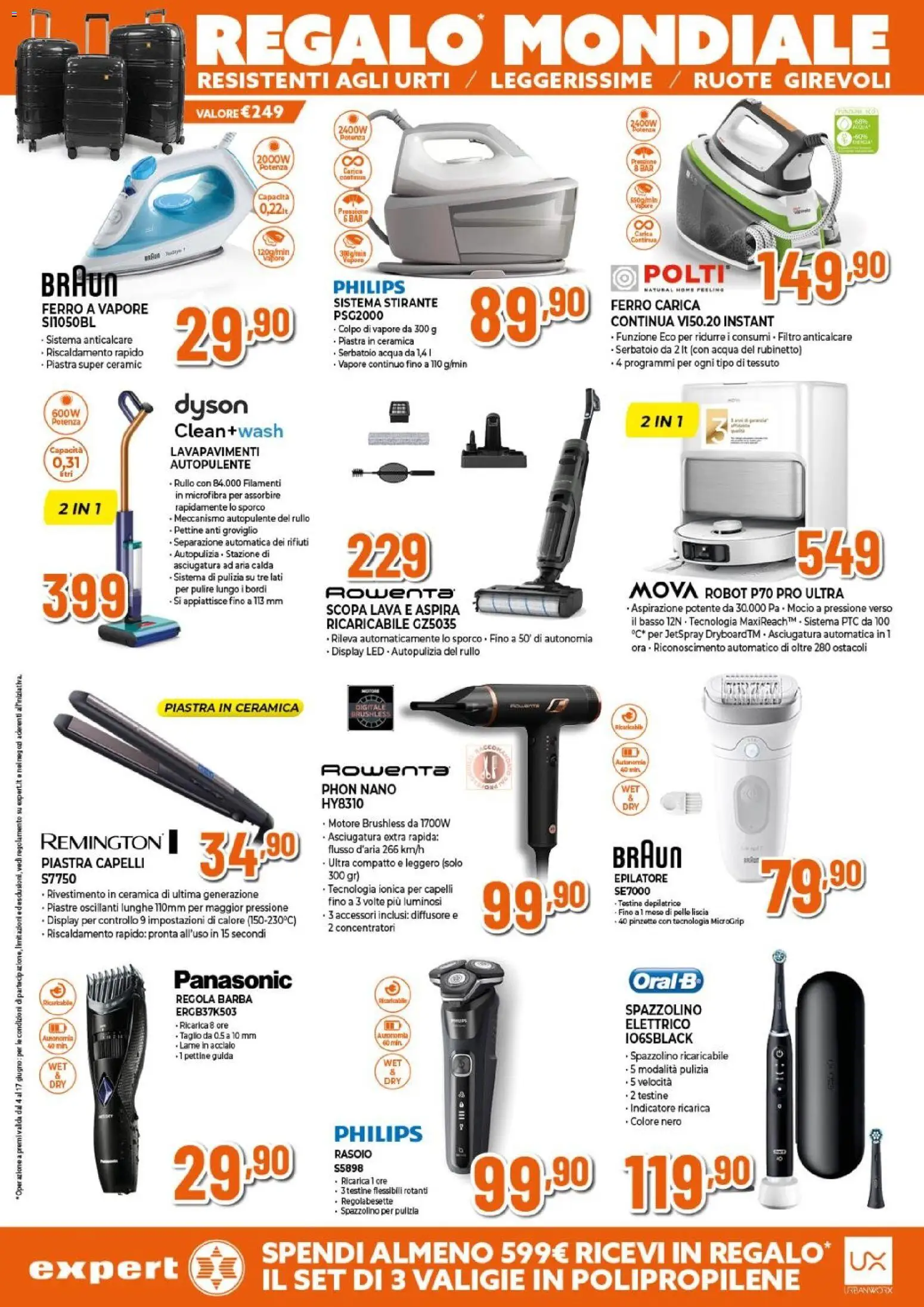Volantino Expert del 04.06.2026 | Pagina: 25 | Prodotti: Acqua, Epilatore, Robot, Dyson