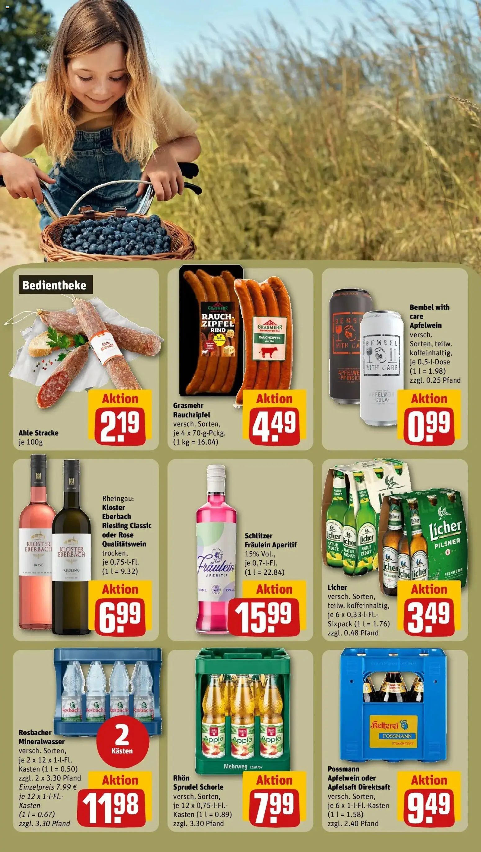 REWE Prospekt ab 24.08.2026 zum Blättern » Angebote | Seite: 21 | Produkte: Cola, Apfelsaft, Mineralwasser, Apple