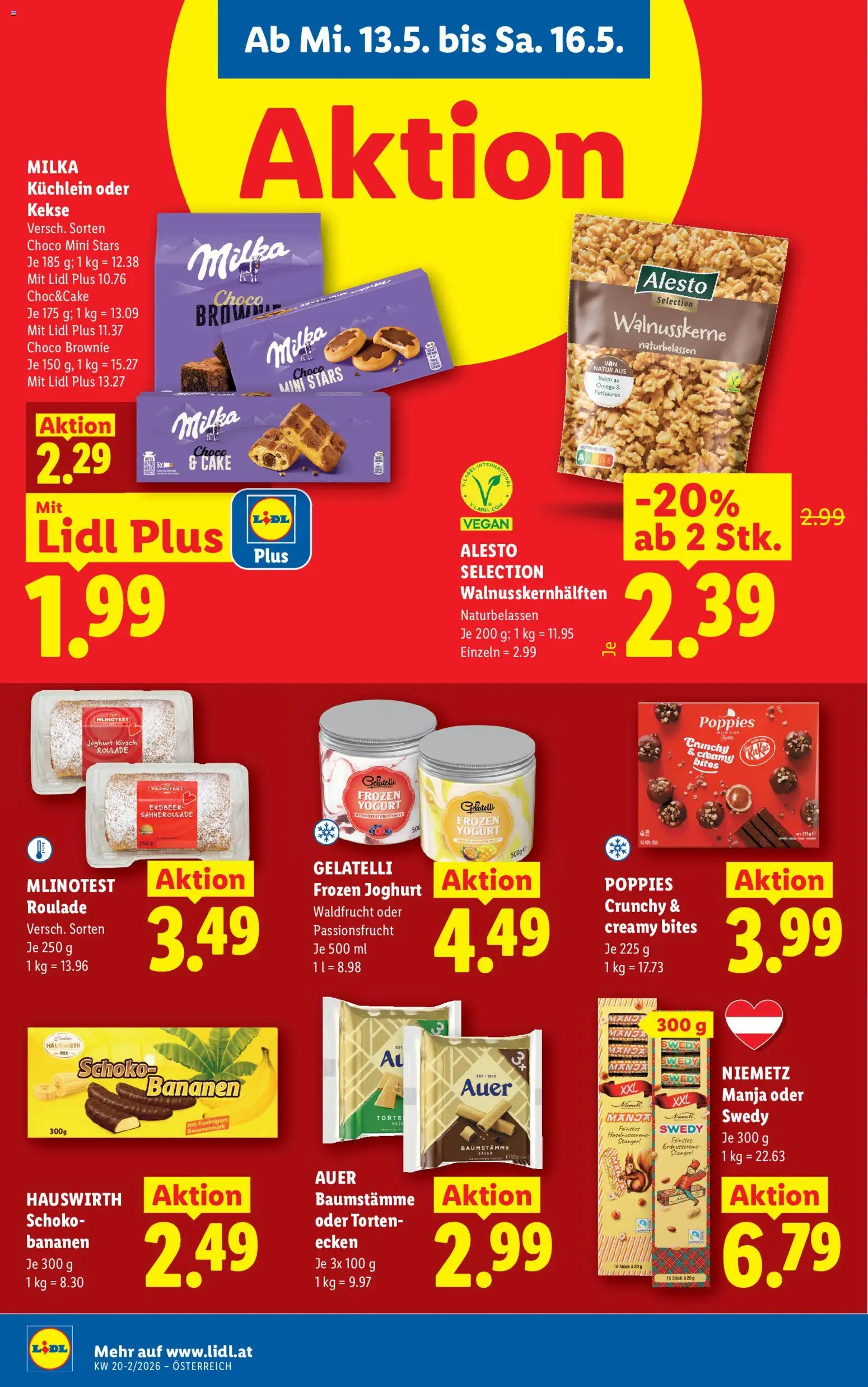 Lidl - Flugblatt gültig ab 13.05.2026 | Seite: 18 | Produkte: Kekse, Joghurt, Bananen