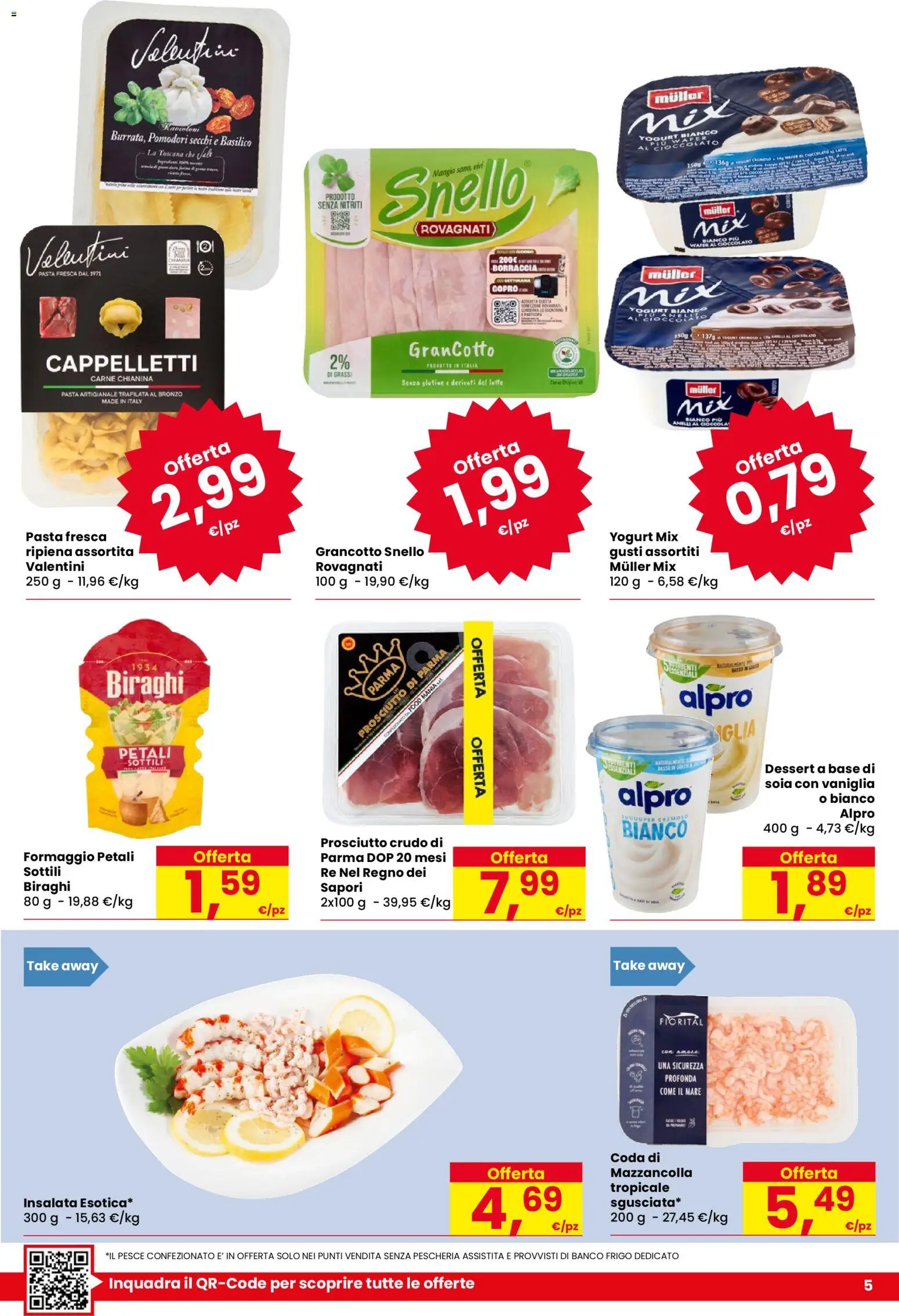 Volantino Despar del 20/08/2026 | Pagina: 5 | Prodotti: Cioccolato, Formaggio, Yogurt bianco, Pomodori secchi