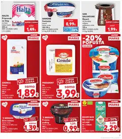 Kaufland HR akciós újság - amely érvényes a következő dátumtól: 2026.08.19. | Oldal: 9 | Termékek: Puding, Gouda, Mascarpone, Burrata