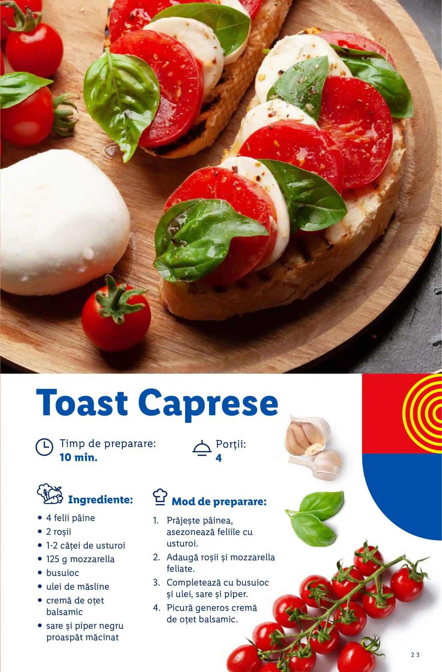 Noul catalog Lidl – valabil de la 07.09.2026 | Pagină: 23 | Produse: Ulei de masline, Pâine, Roșii, Usturoi