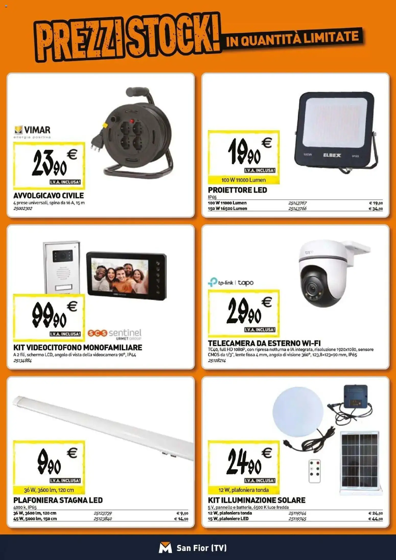 Nuovo TECNOMAT catalogo San Fior dal 29/10/2026 > offerte anteprima 🛍️ | Pagina: 10 | Prodotti: Schermo, TV, Videocamera, Illuminazione