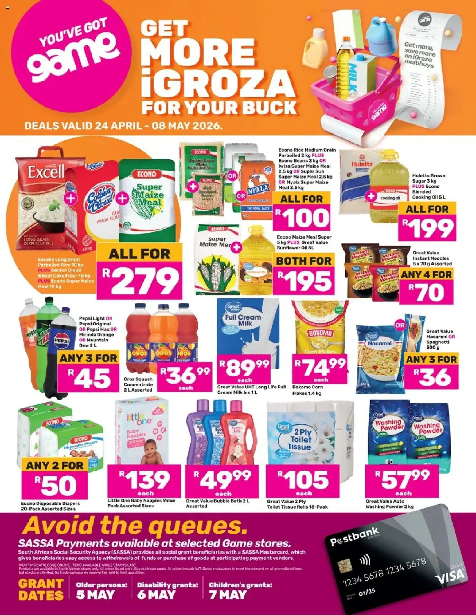 Game Catalogue valid from 24.04.2026 | Page: 1 | Products: Toilet, Oil, Powder, Bath