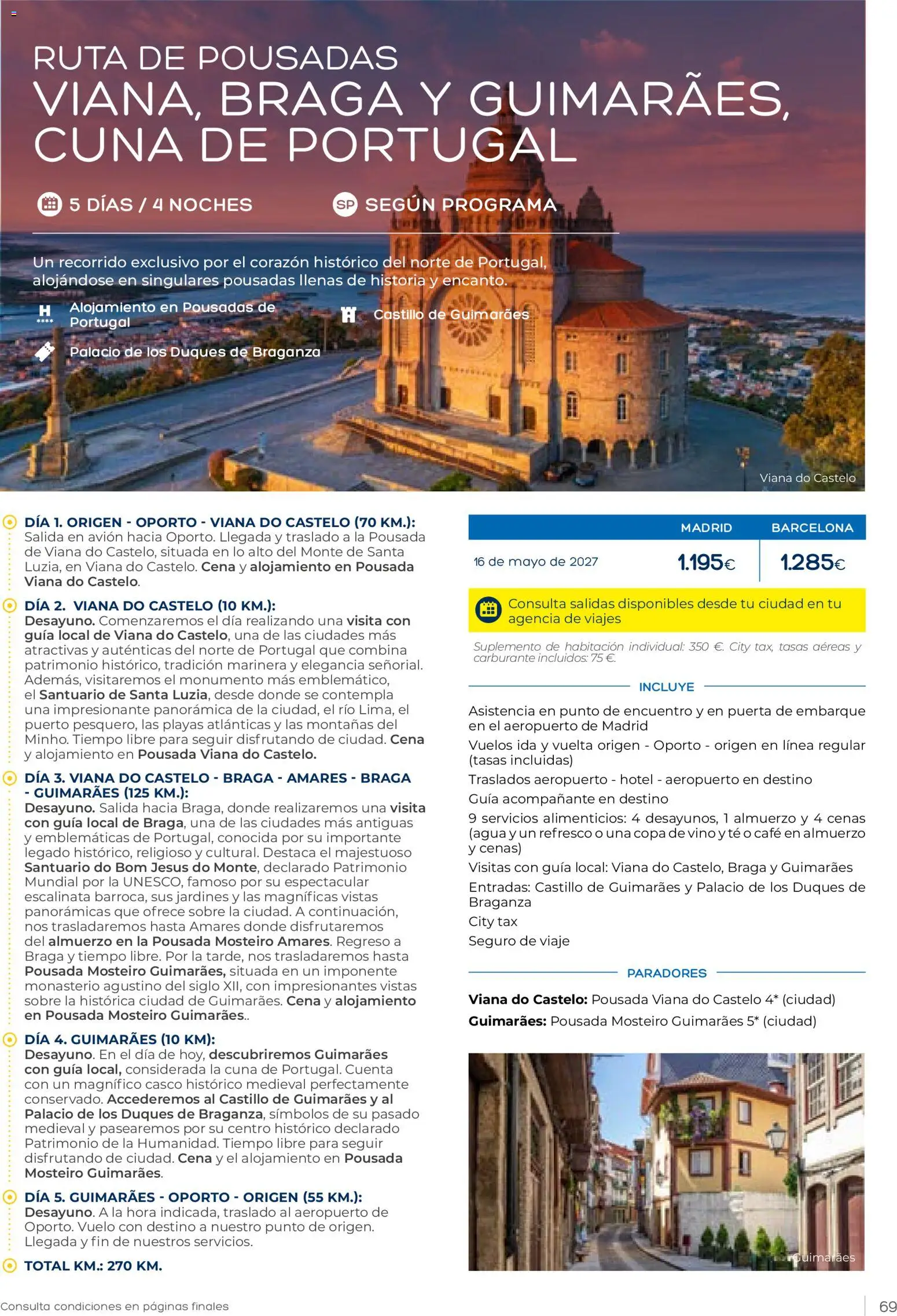 Viajes El Corte Inglés Club de Vacaciones otoño primavera │ válido desde el 01/09/2026 | Página: 69 | Productos: Vino, Braga, Agua, Cuna
