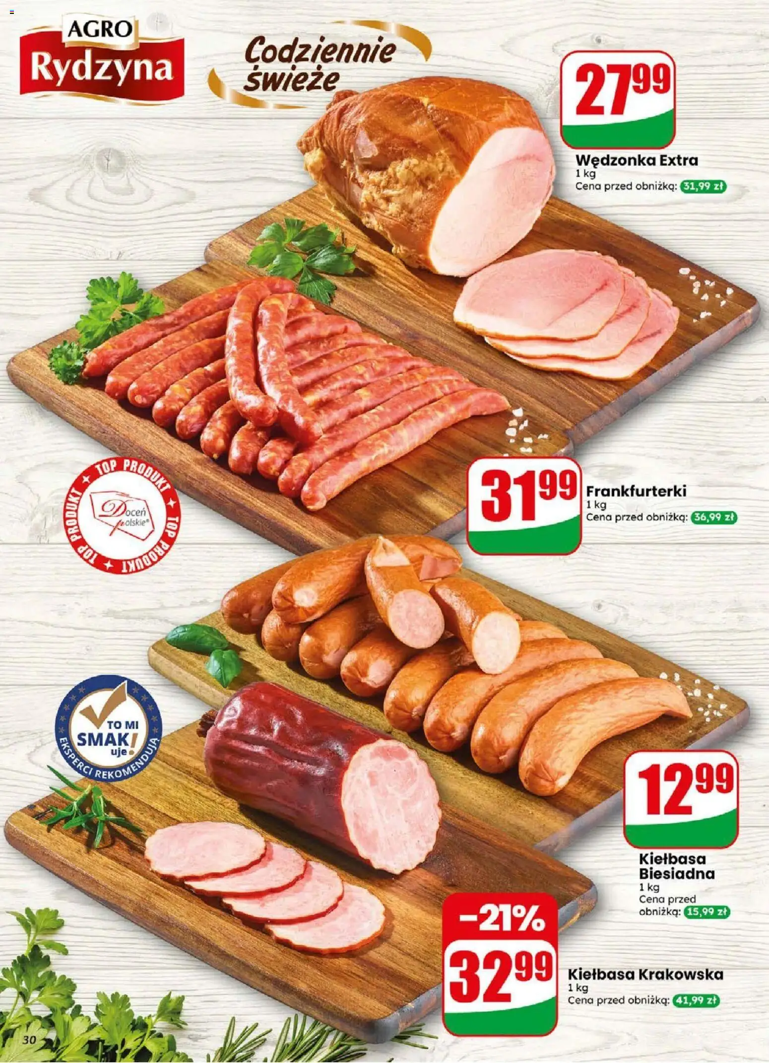 Dino gazetka od 02.09.2026 | Strona: 30 | Produkty: Kiełbasa, Top, Frankfurterki, Kiełbasa krakowska