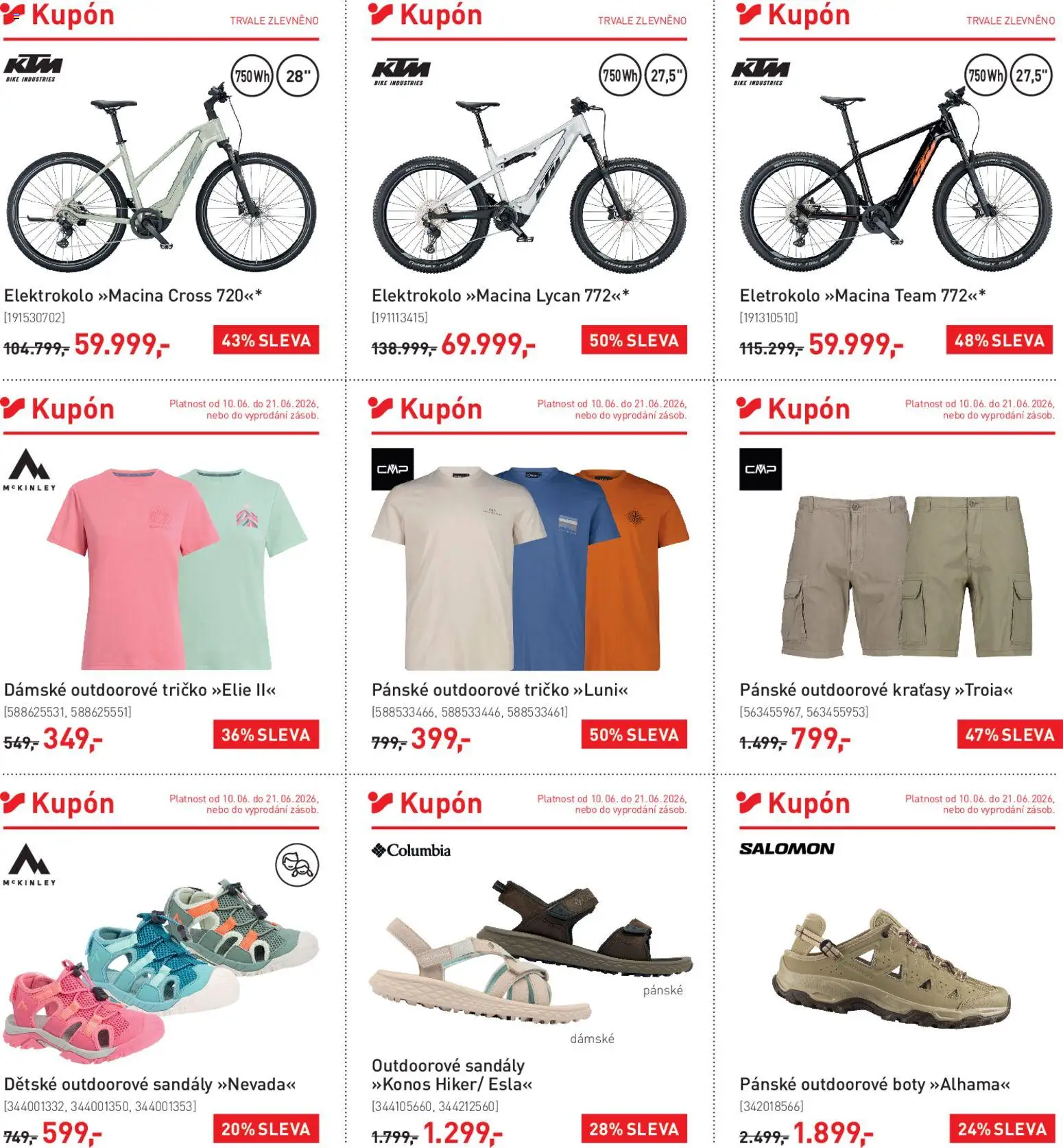 Intersport leták od 10.06.2026 | Strana: 2 | Produkty: Tričko, Kraťasy, Sandály, Boty