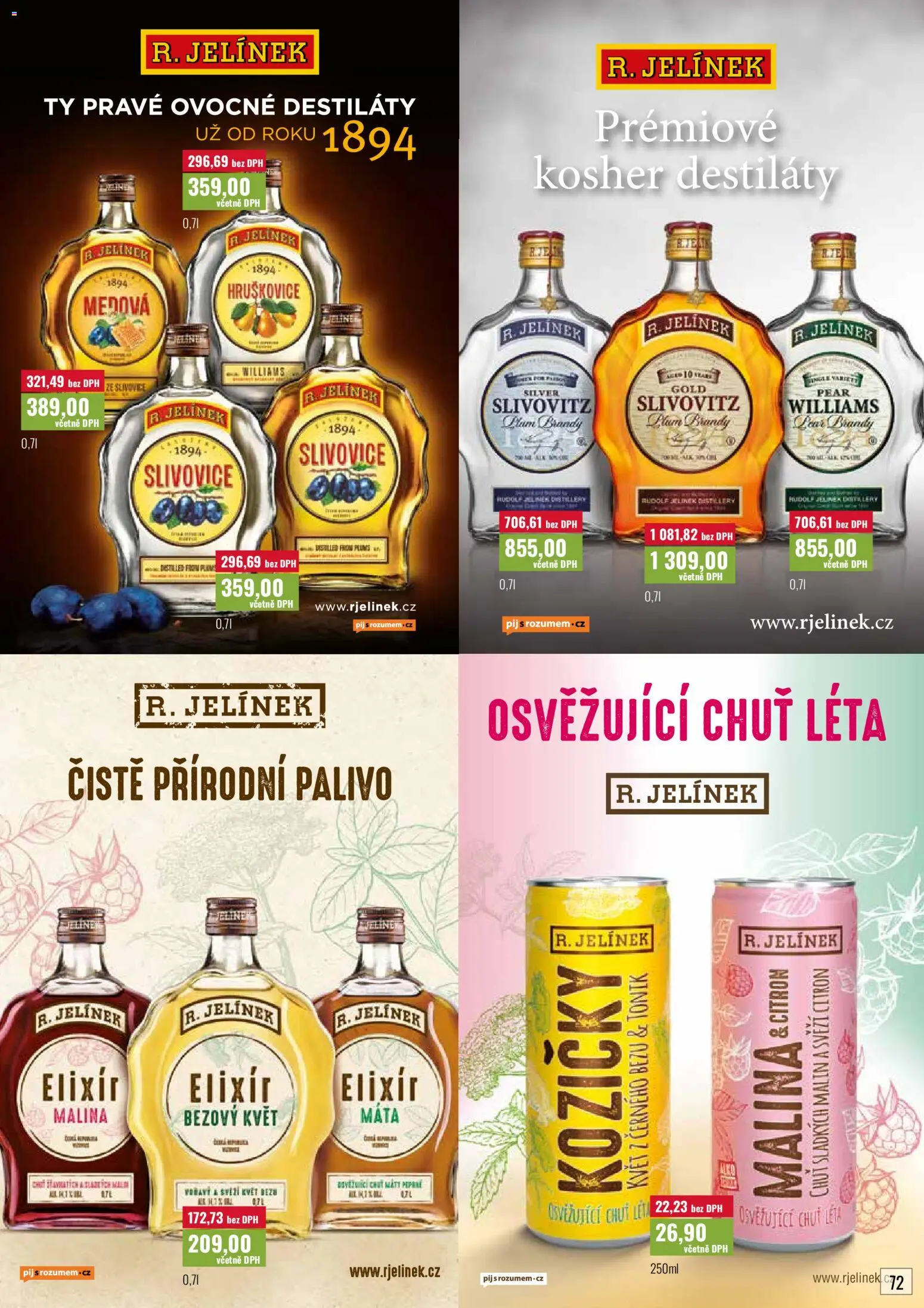 Ratio leták od 01.07.2026 | Strana: 73 | Produkty: Brandy, Citron, Slivovice, Jelínek