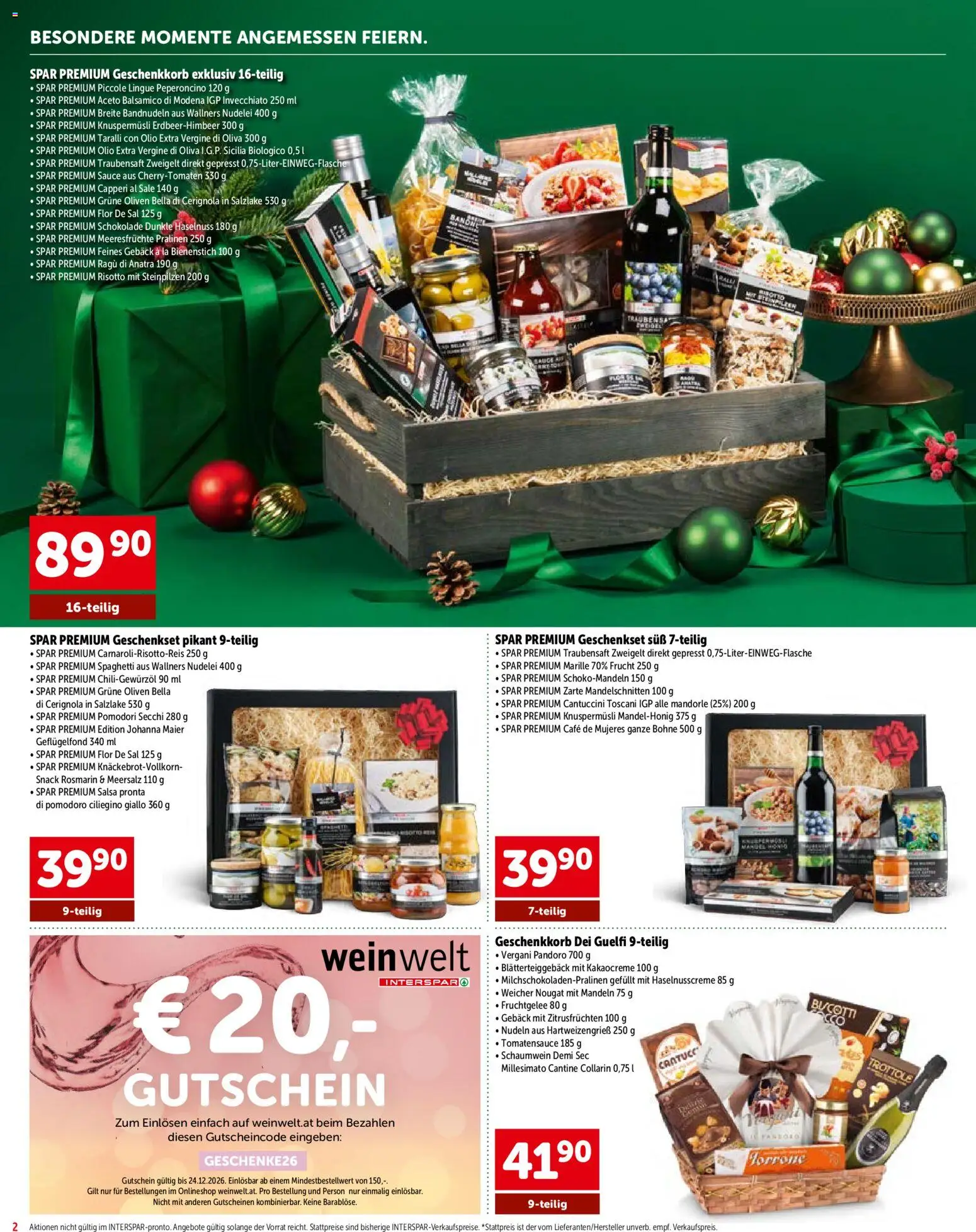Interspar Geschenke - Paradies gültig ab 15.10.2026 | Seite: 2 | Produkte: Meeresfrüchte, Oliven, Schokolade, Nudeln