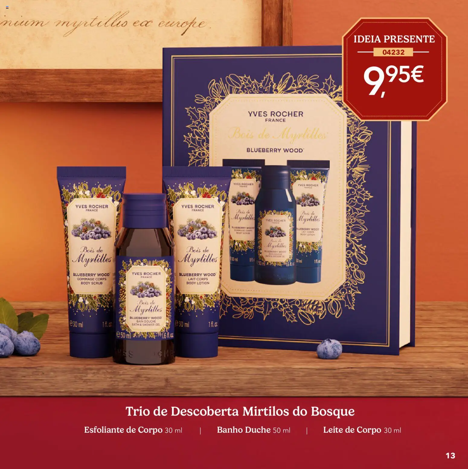 Yves Rocher Catálogo de natal │ válido de 21/10/2026 | Página: 13 | Produtos: Leite, Banho, Mirtilos