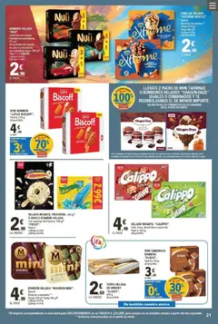 Vista previa E.Leclerc Trujillo válido desde el 01/07/2026 | Página: 21 | Productos: Chocolate, Té, Whisky, Helado