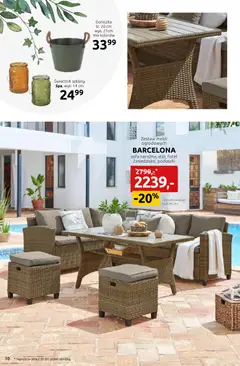 Pogląd oferty "Black Red White promocje - Twój ogród taki jak lubisz" - ważna od 23.03.2026 | Strona: 10 | Produkty: Sofa, Fotel, Doniczka