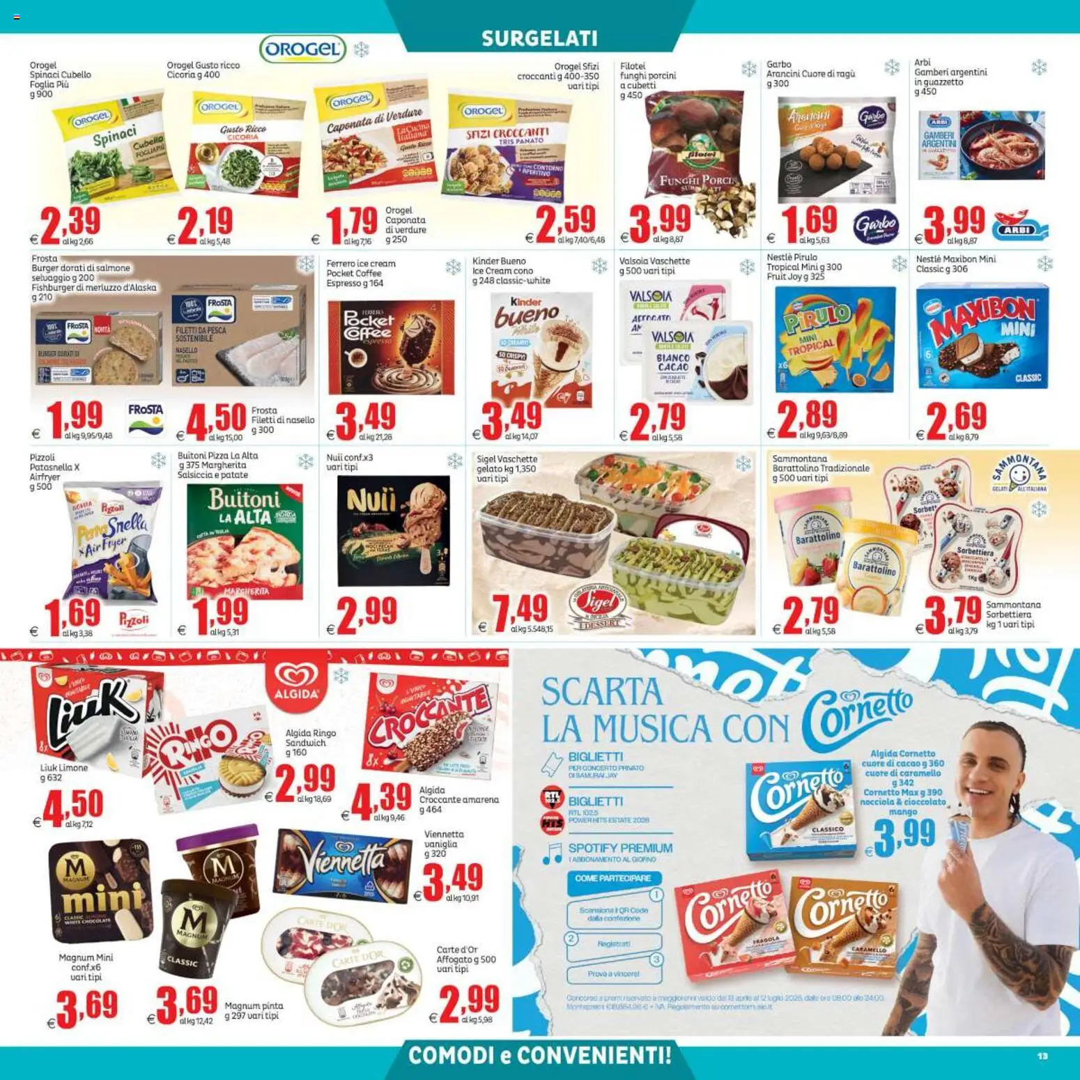 Volantino Elite Supermercati del 22.05.2026 | Pagina: 13 | Prodotti: Gamberi, Mango, Spinaci, Ragú