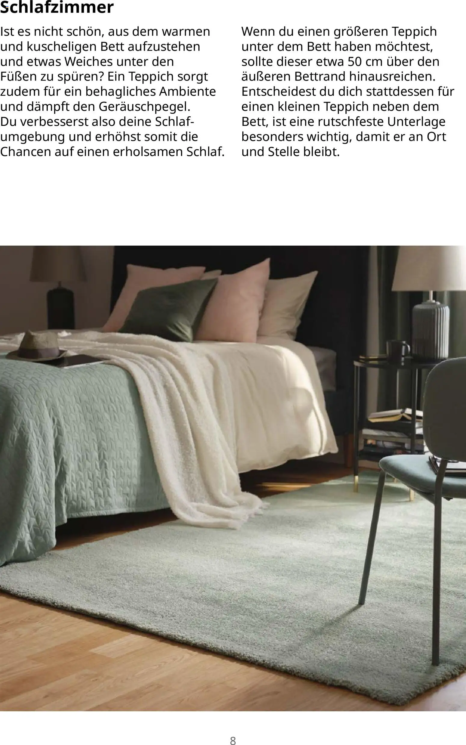 Ikea Teppichlösungen – gültig ab 16.09.2026 | Seite: 8 | Produkte: Bett, Teppich