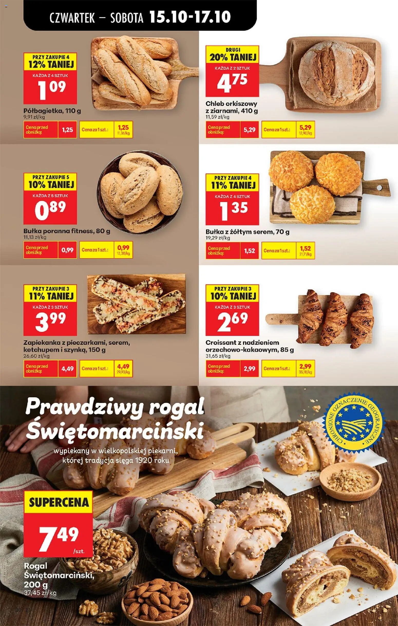 Biedronka Polsko leták - Codziennie niskie ceny od 15.10.2026 | Strana: 34 | Produkty: Chléb, Croissant