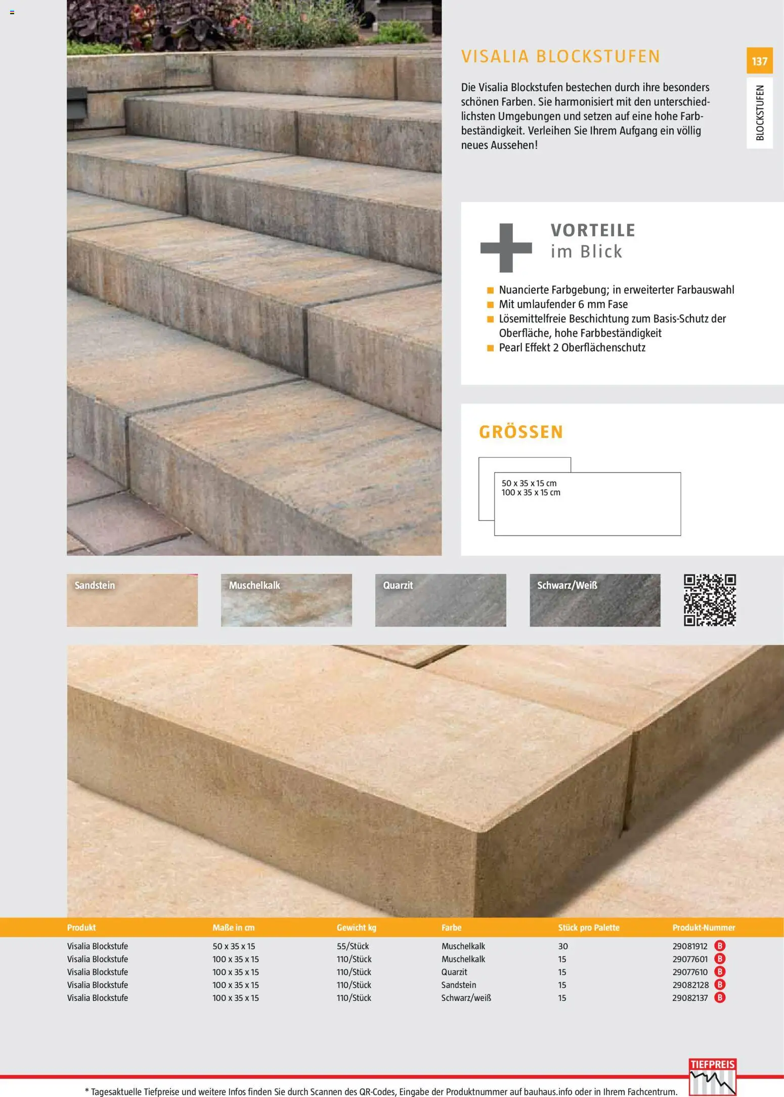 Bauhaus Gartenbaumaterialien 2026 – gültig ab 02.03.2026 | Seite: 137 | Produkte: Gewicht