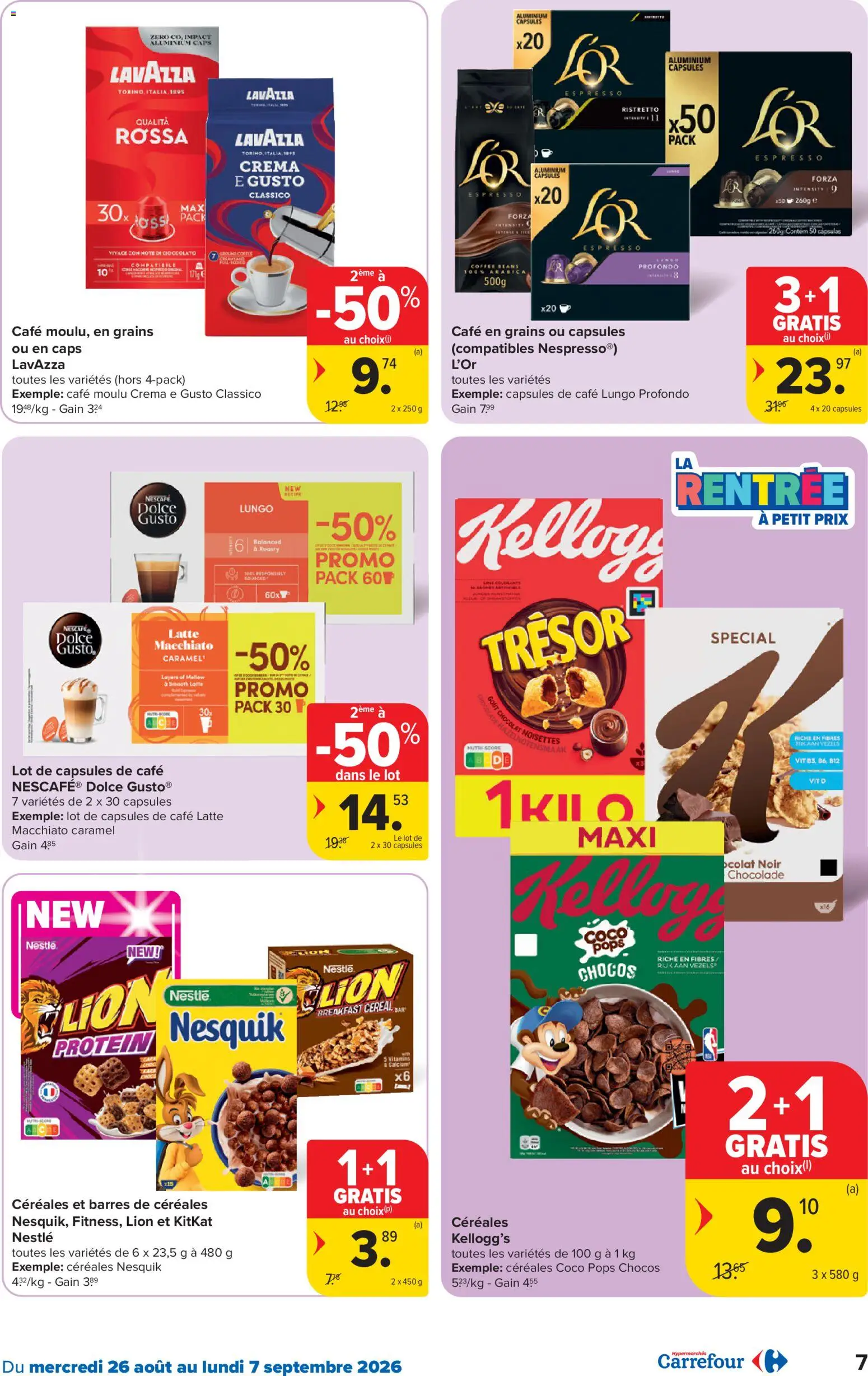 {H1} | Pagina: 7 | Producten: Lavazza, Capsules, Nescafe, Chocolade