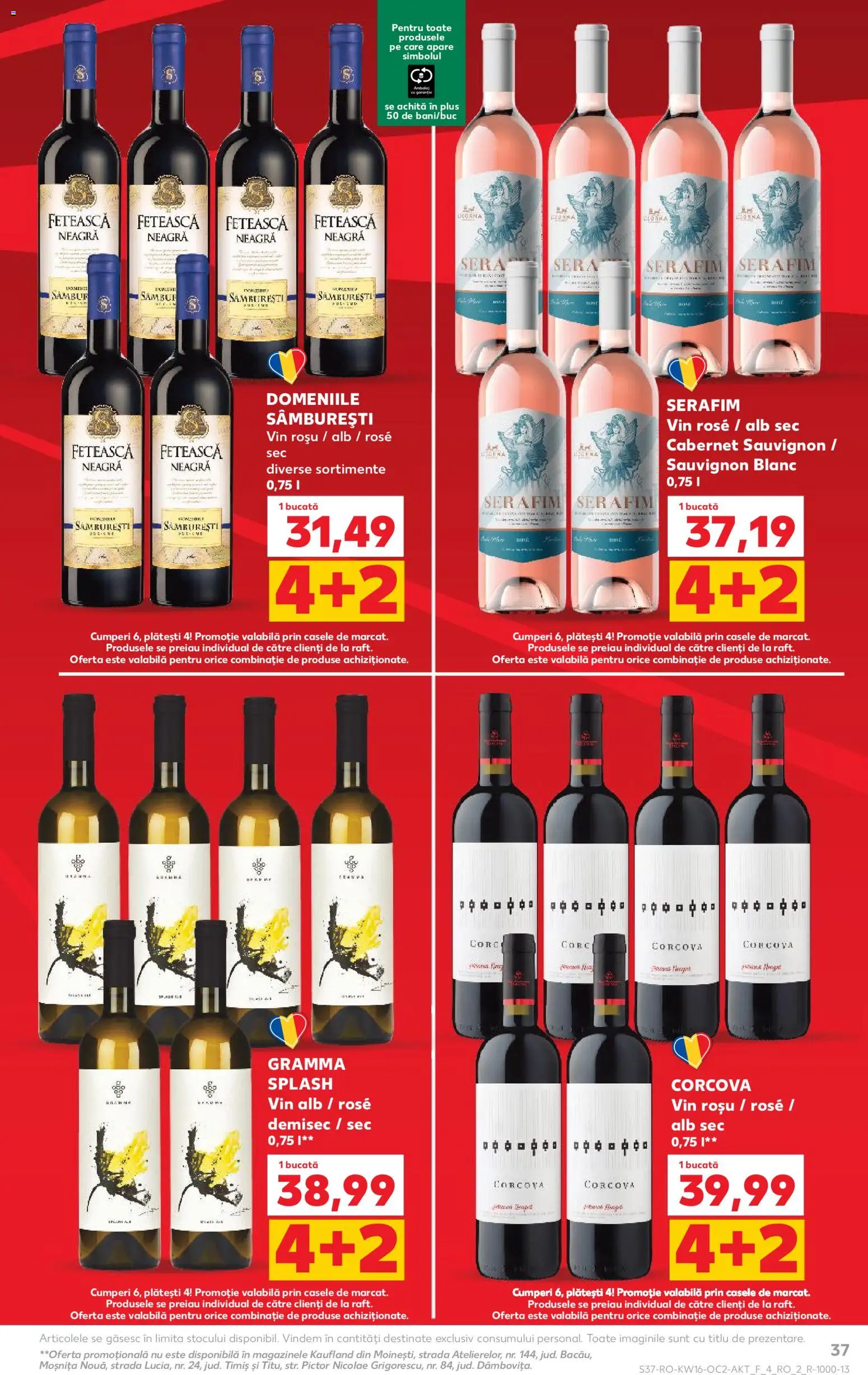 Noul catalog Kaufland – valabil de la 15.04.2026 | Pagină: 37 | Produse: Vin