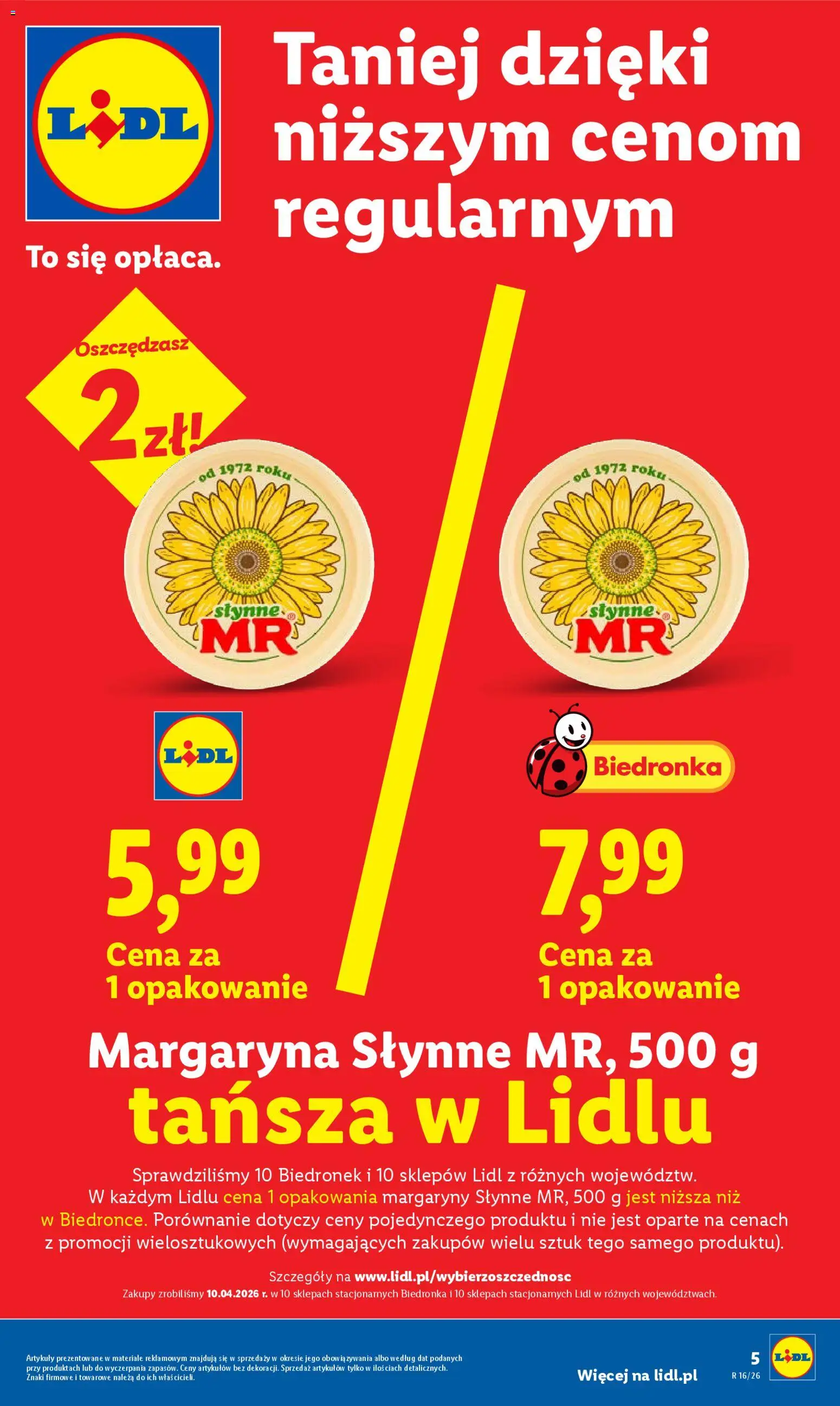 Lidl gazetka od 13.04.2026 | Strona: 5 | Produkty: Margaryna