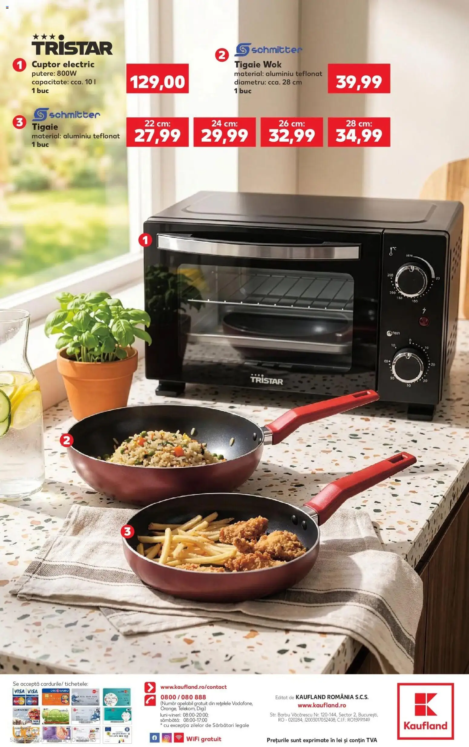 Noul catalog Kaufland – valabil de la 01.07.2026 | Pagină: 30 | Produse: Cuptor, Tigaie