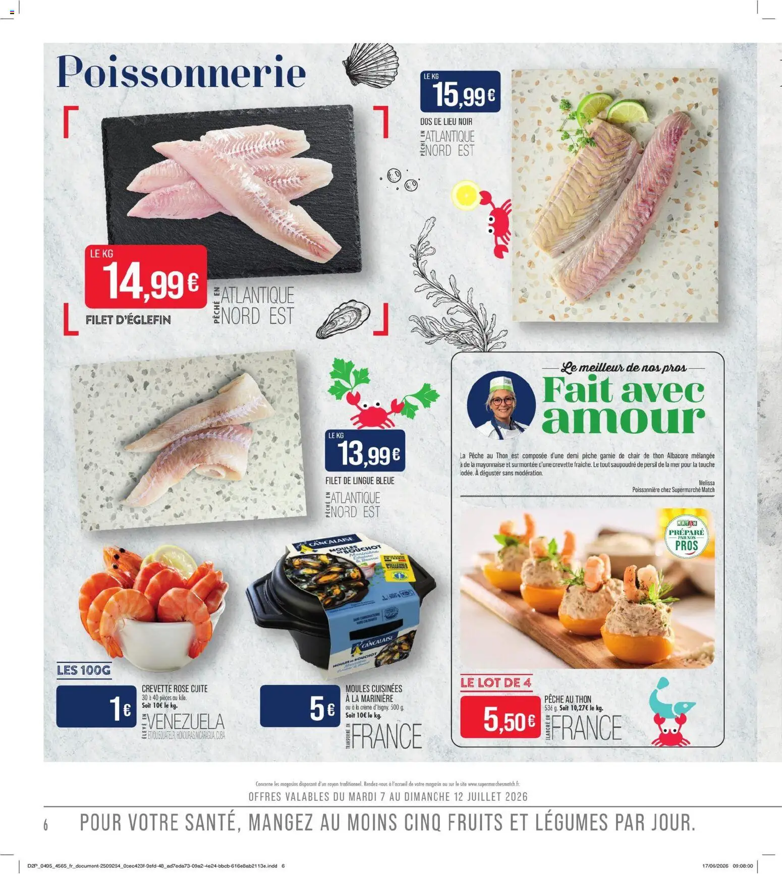 {H1} | Page: 6 | Produits: Poissonnerie, Thon, Mayonnaise, Crème
