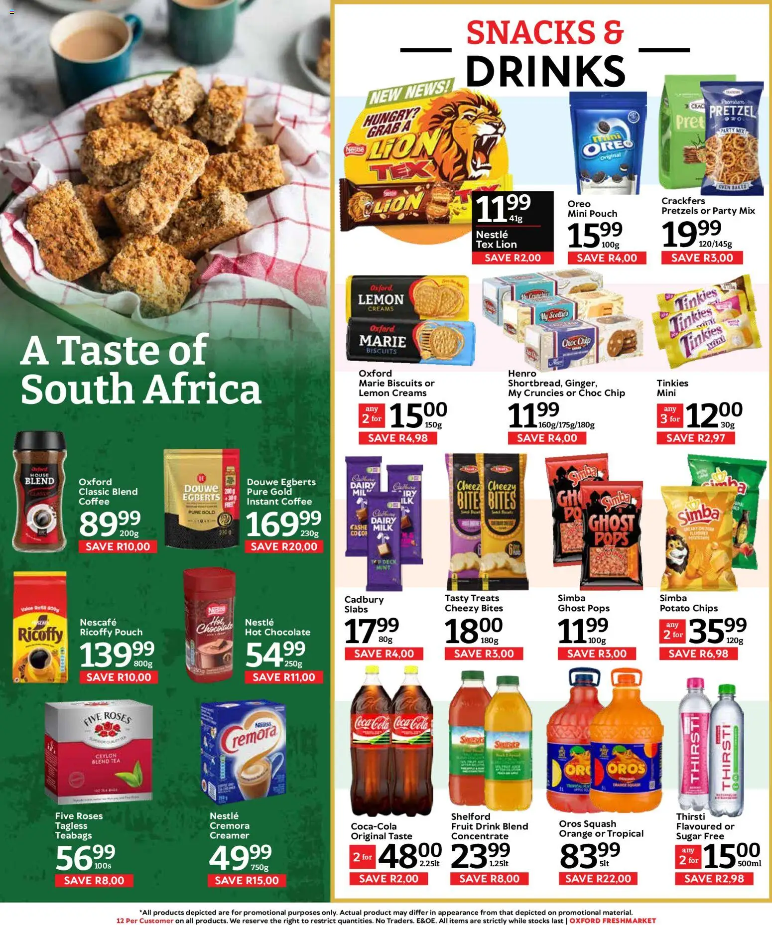 New Oxford Freshmarket catalogue – valid from 23/09/2026 | Page: 10 | Products: Creamer, Biscuits, Sugar, Lemon