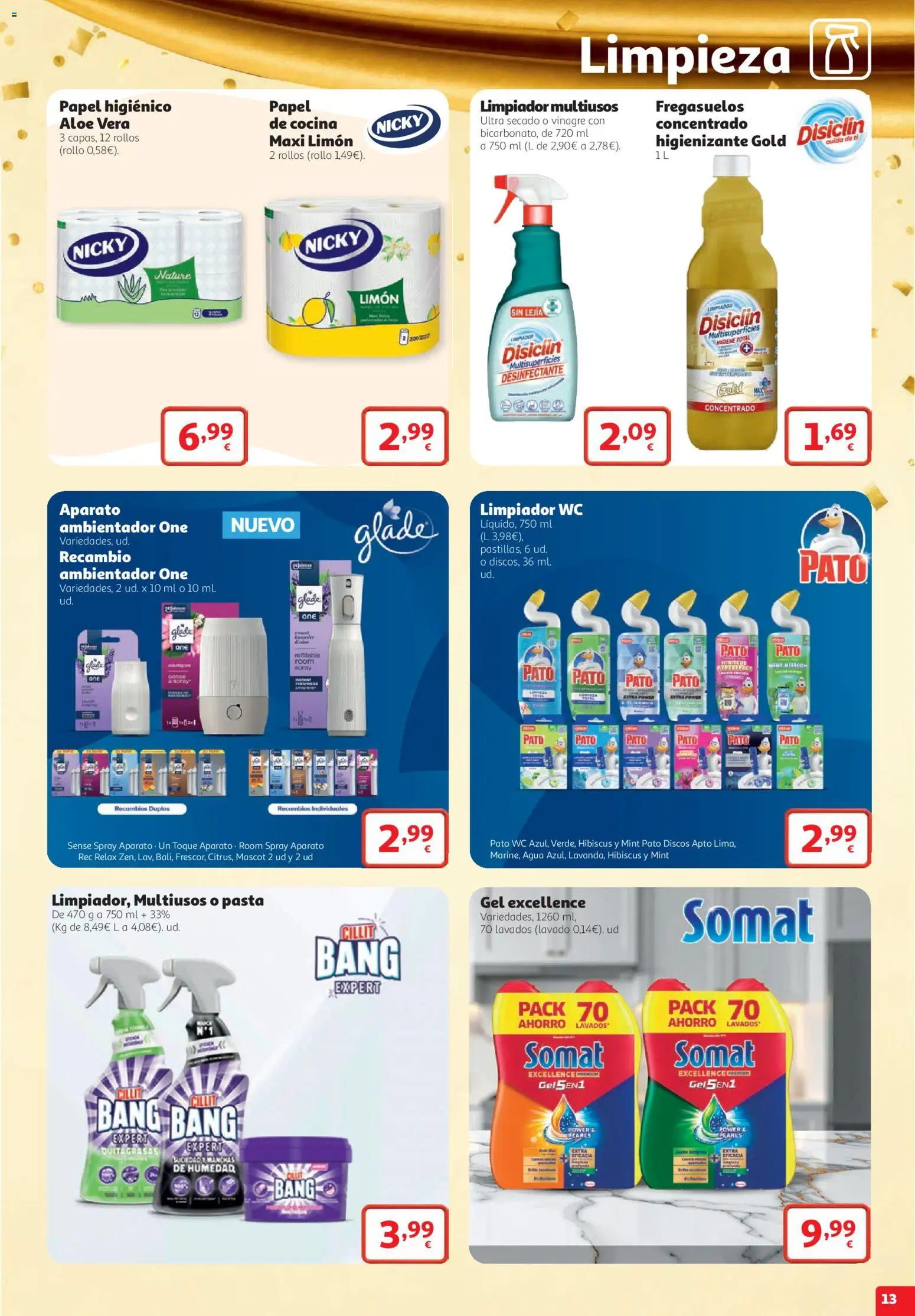 Alcampo folleto Cuenca │ válido desde el 22/10/2026 | Página: 13 | Productos: Pasta, Cocina, Ambientador, Aloe Vera
