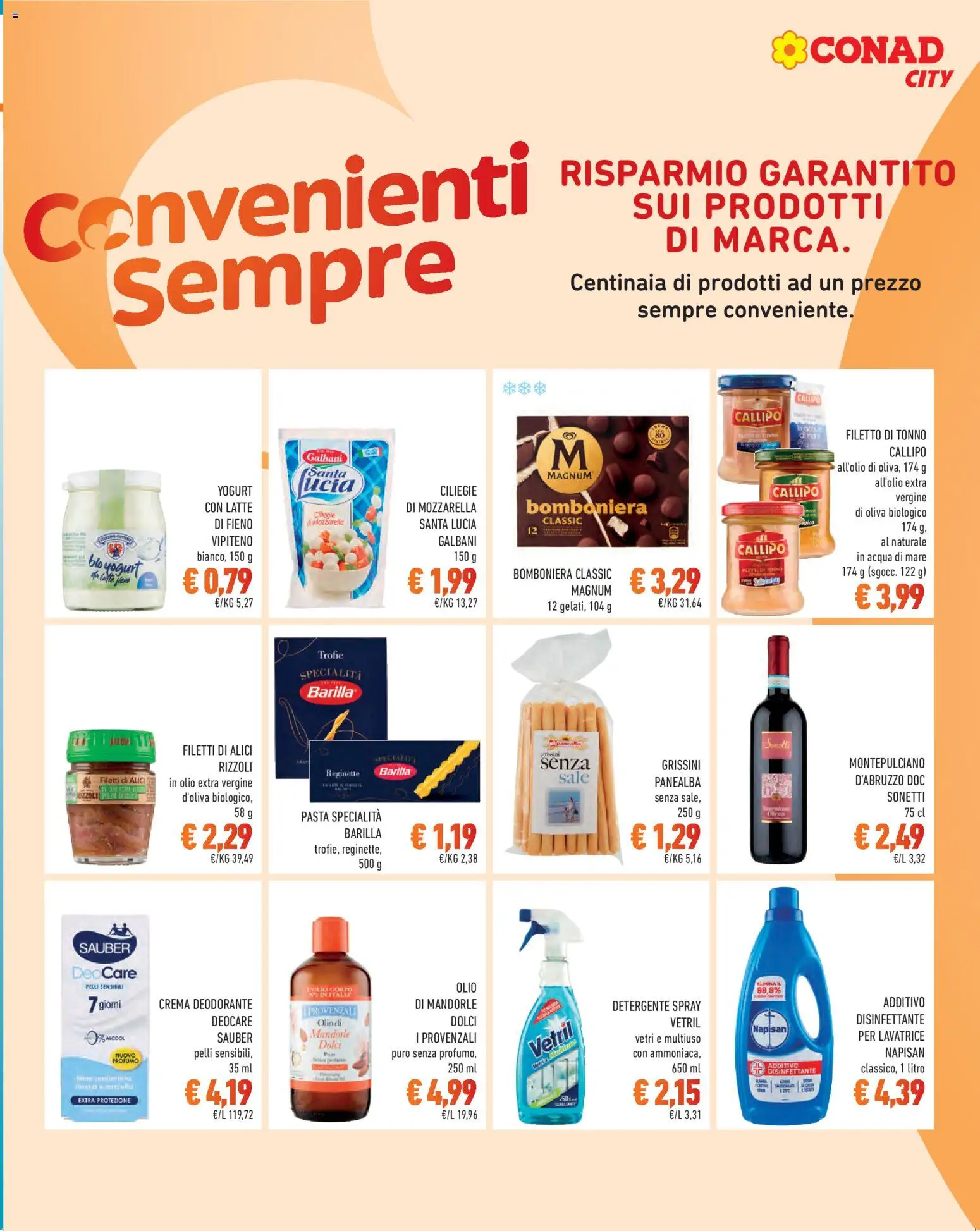 Volantino Conad del 05.06.2026 | Pagina: 5 | Prodotti: Crema, Deodorante, Latte, Grissini
