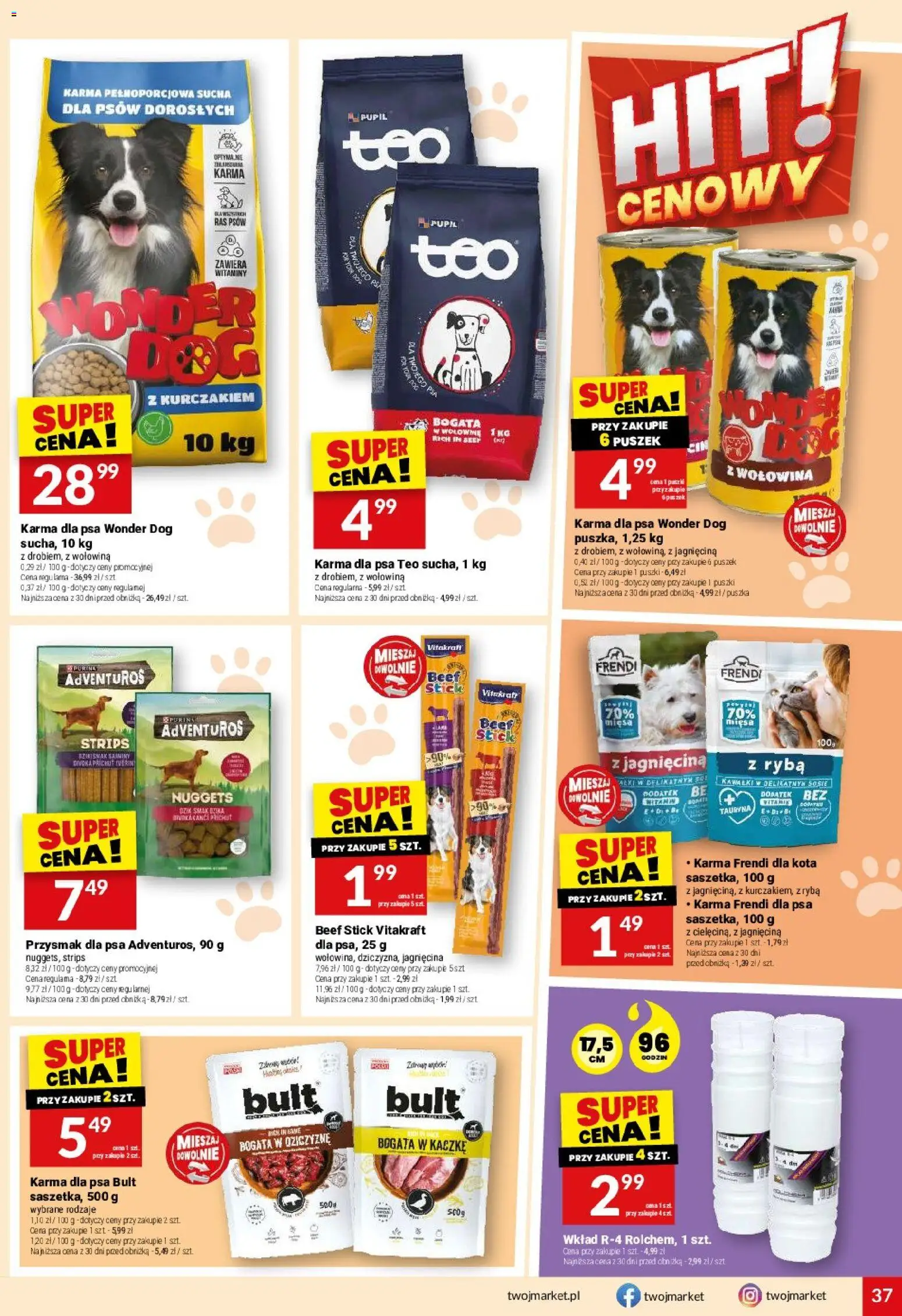 Twój Market gazetka od 01.07.2026 | Strona: 37 | Produkty: Jagnięcina, Nuggets, Wołowina, Ryba