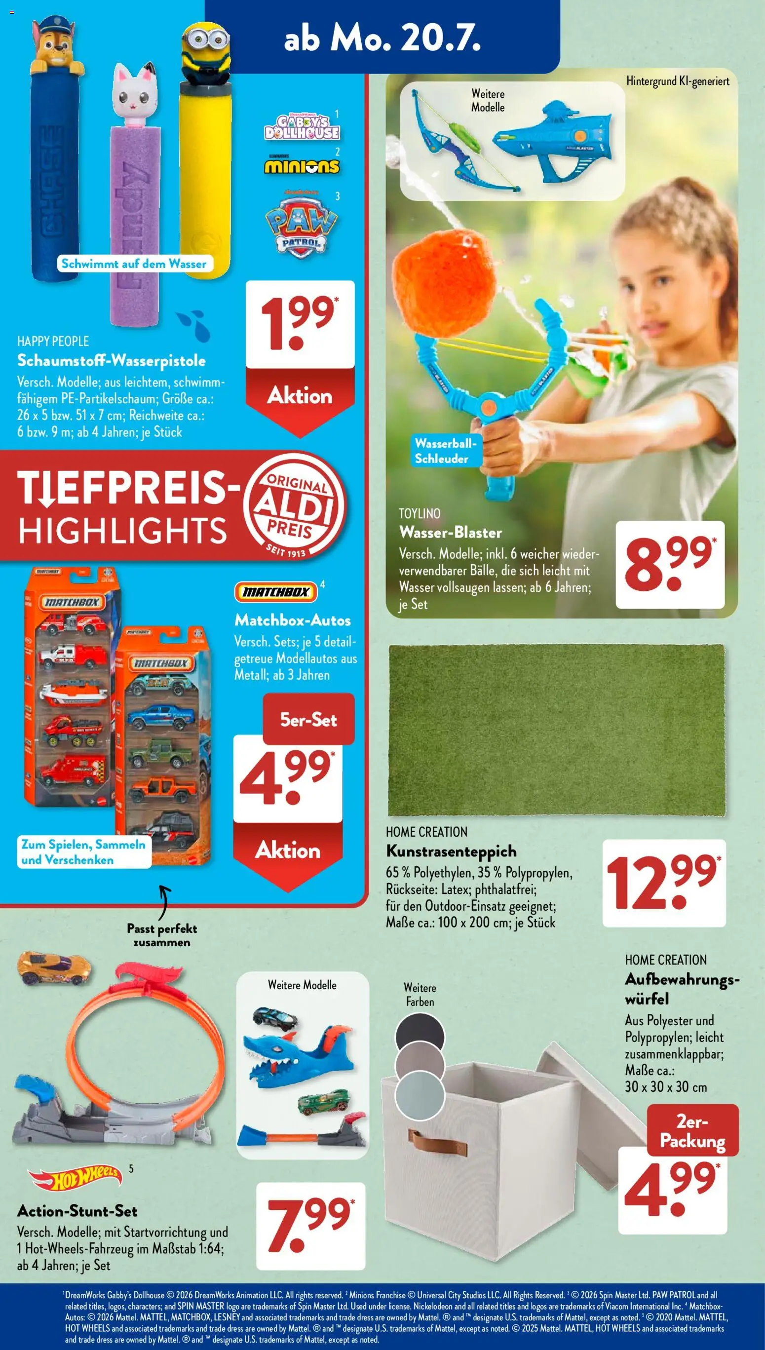 Aldi Süd Prospekt – gültig ab 20.07.2026 | Seite: 5 | Produkte: Wasser, Home creation