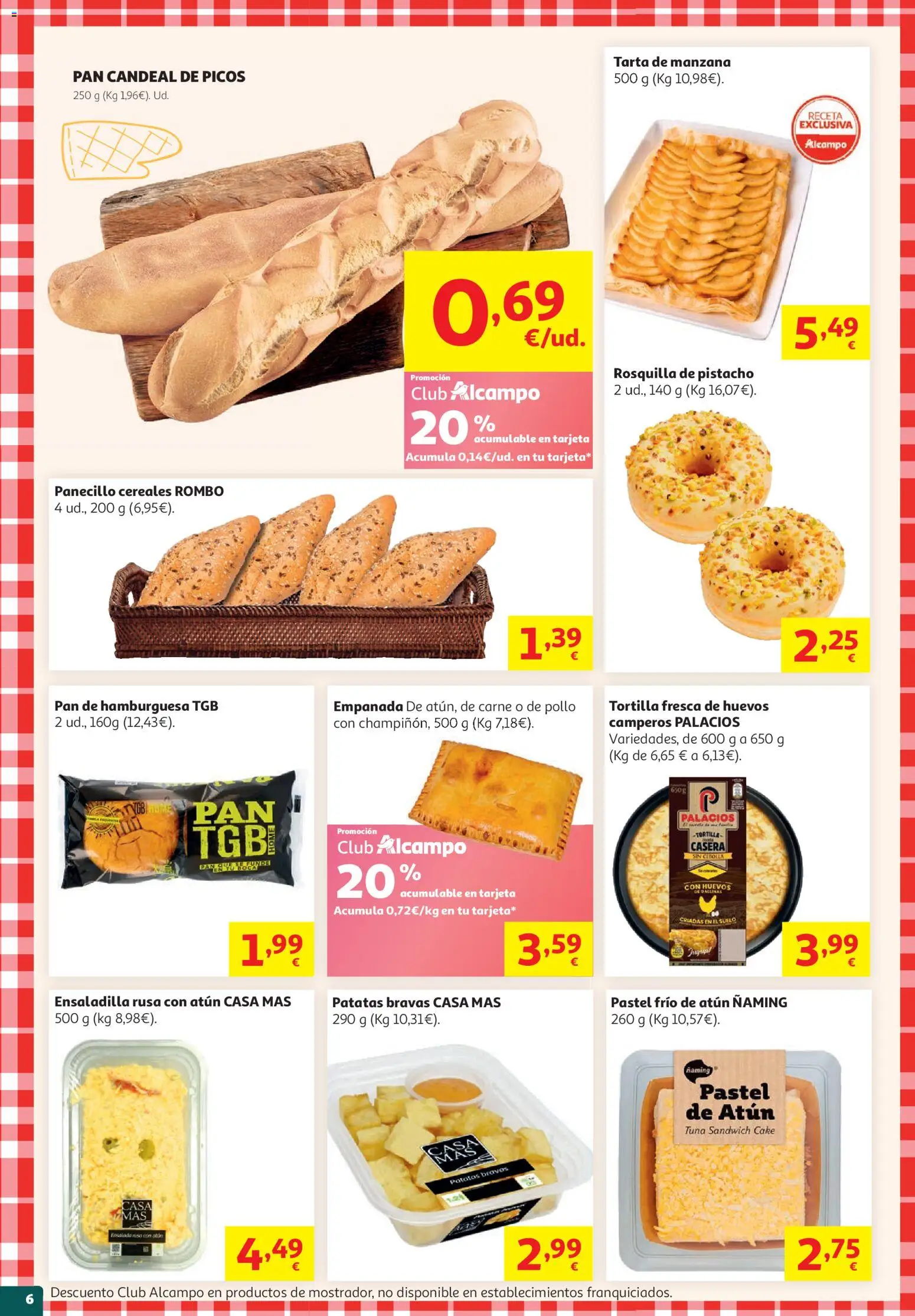 Alcampo HP Nacional │ válido desde el 19.05.2026 | Página: 6 | Productos: Ensaladilla, Huevos, Manzana, Σοκολατούχο γάλα