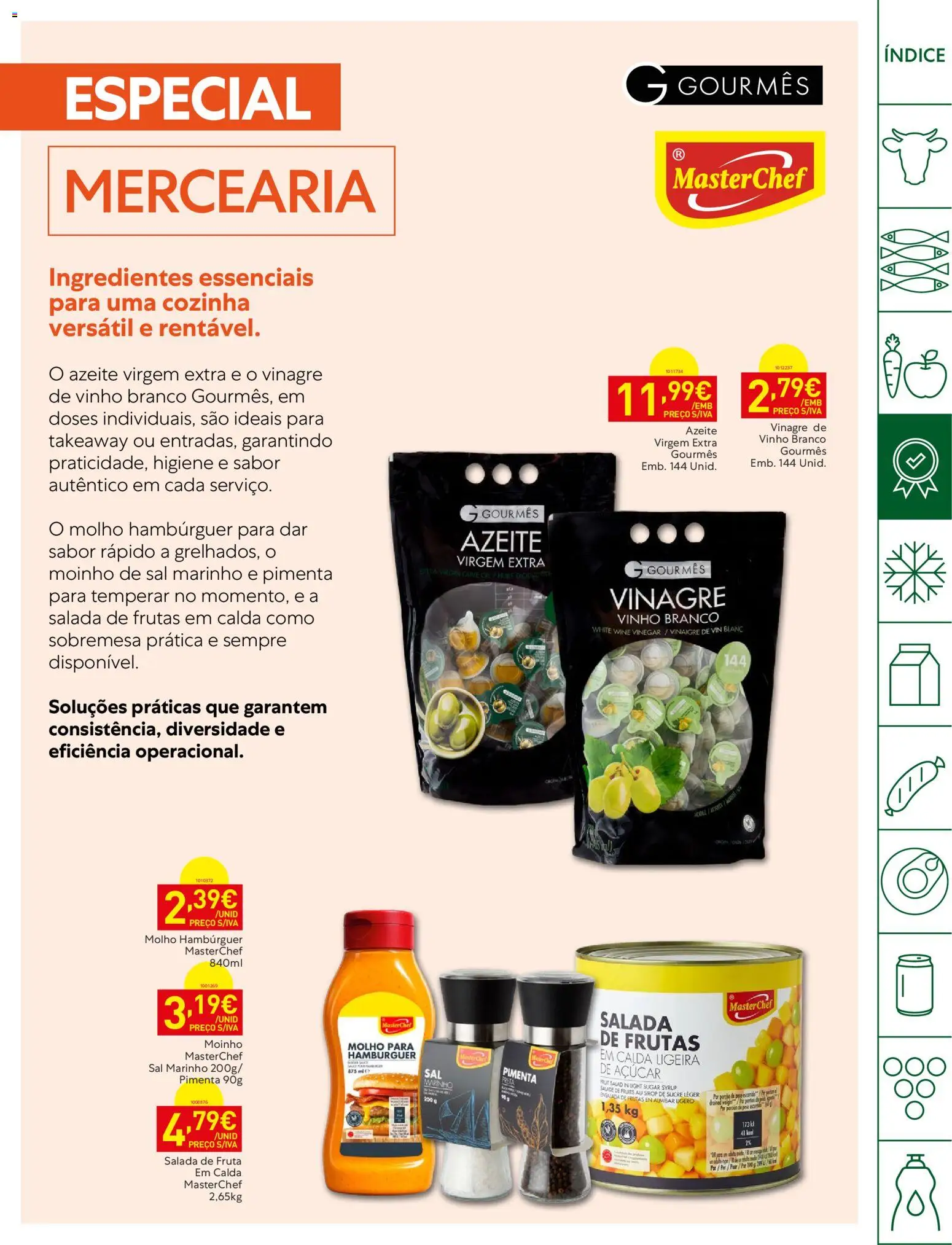 Recheio Horeca │ válido de 08/09/2026 | Página: 11 | Produtos: Vinagre, Mercearia, Ingredientes, Azeite virgem extra
