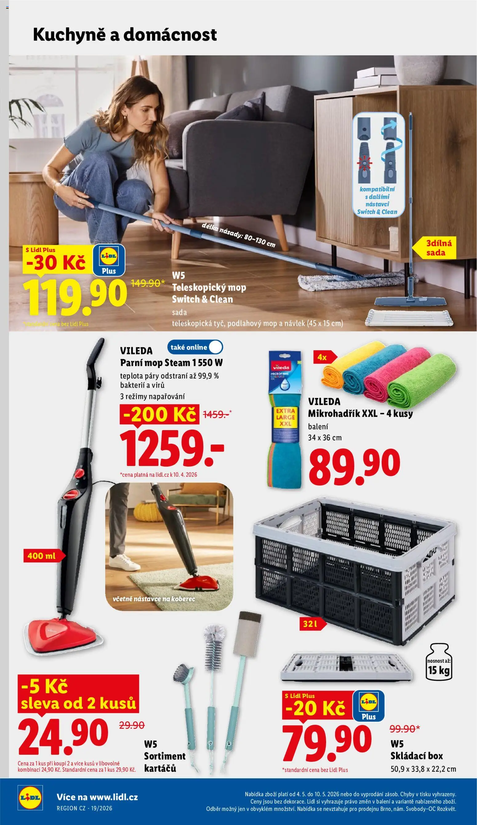 Lidl leták - Spotřební zboží od 04.05.2026 | Strana: 6 | Produkty: Box, Skládací box, W5, Koberec