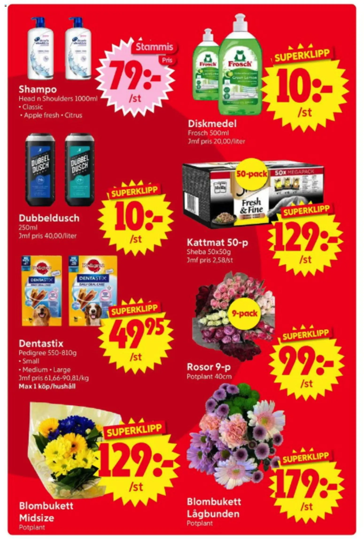 Nya Pulsen reklamblad aktuell från 08.06.2026 | Sida: 12 | Produkter: Diskmedel, Dusch, Äpple, Kattmat