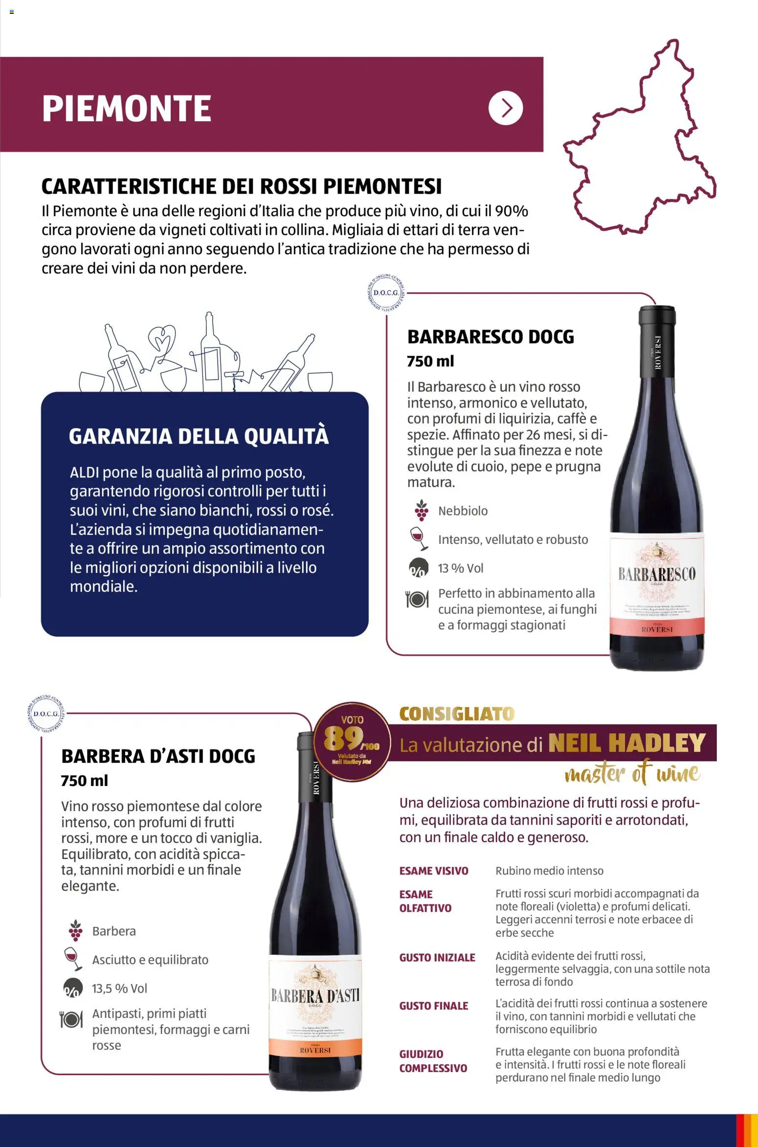 Volantino Aldi del 12/01/2026 | Pagina: 9 | Prodotti: Erbe, Piatti, Vino, Profumi