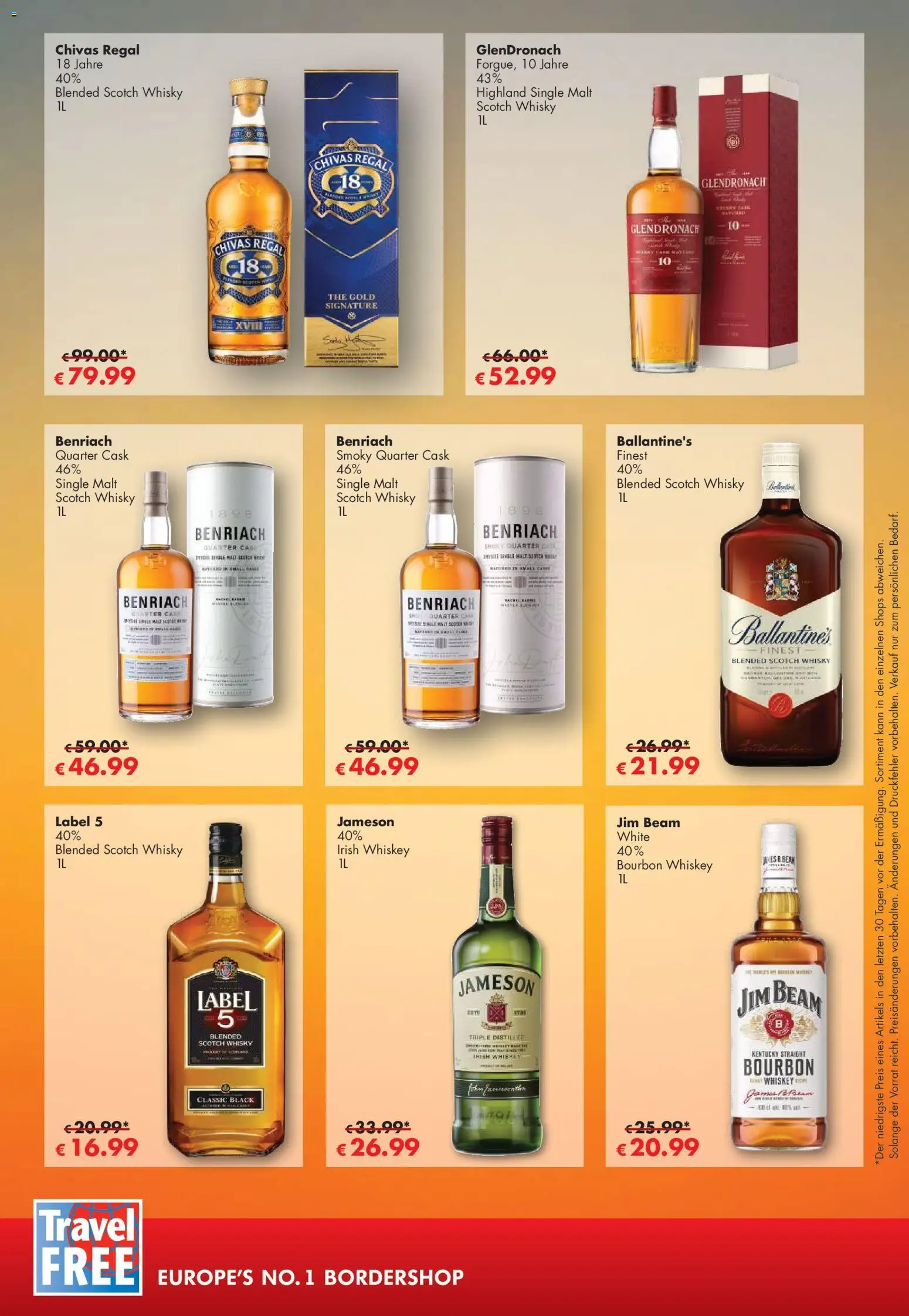 Travel Free Angebote – gültig ab 01.09.2026 | Seite: 8 | Produkte: Whisky, Jim beam, Regal, Whiskey