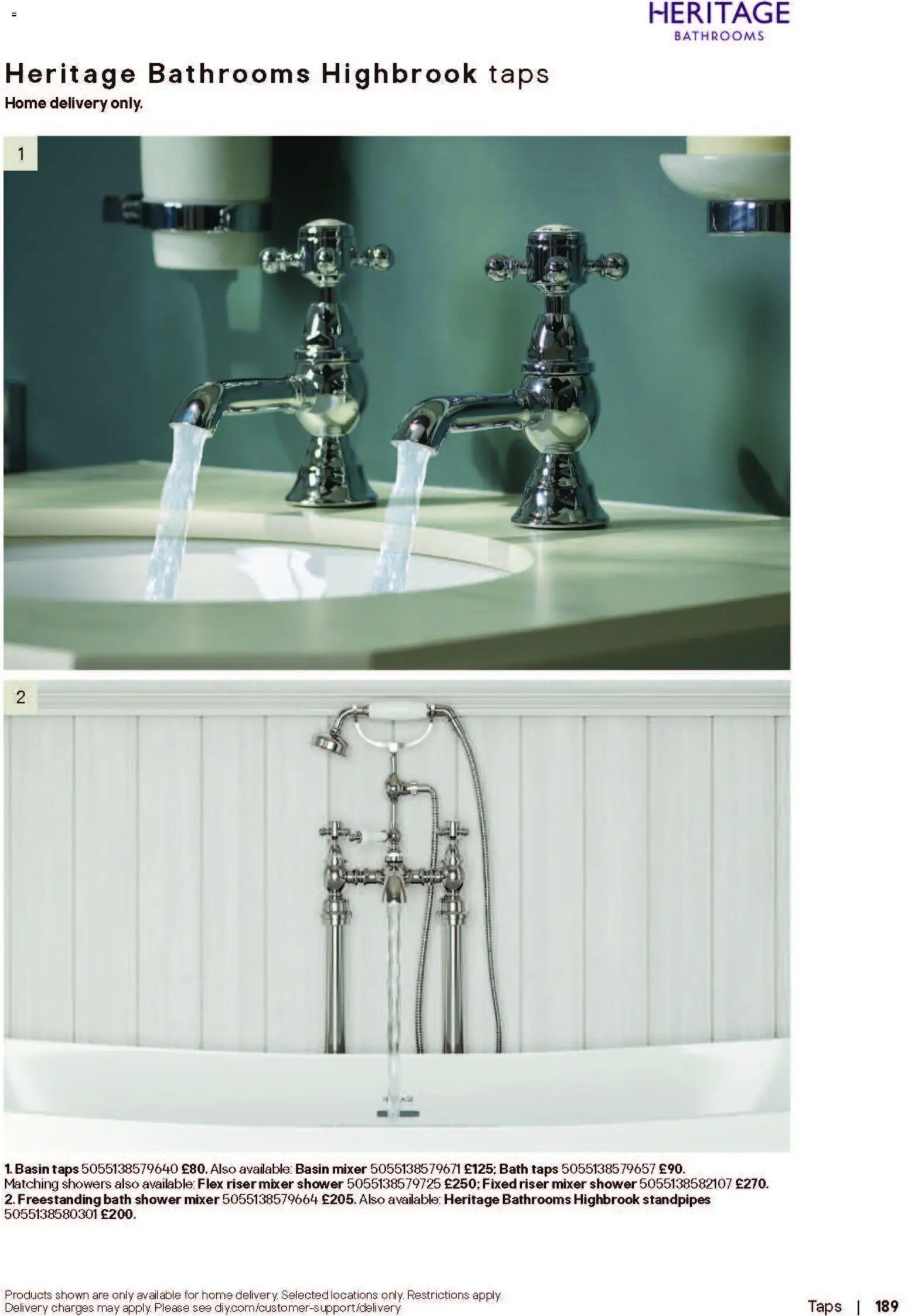 {H1} | Page: 189 | Products: Bath, Shower, Mixer