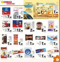 Anteprima del volantino Caffè in grani Qualità Espresso Bar Conad, Caffè in grani Qualità Espresso Bar Conad 1kg valido a partire dal 07/10/2026 | Pagina: 21