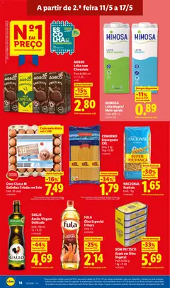 Pré-visualização AGROS Leite com Chocolate, Pack 8x200 ml válido de 11.05.2026 | Página: 14