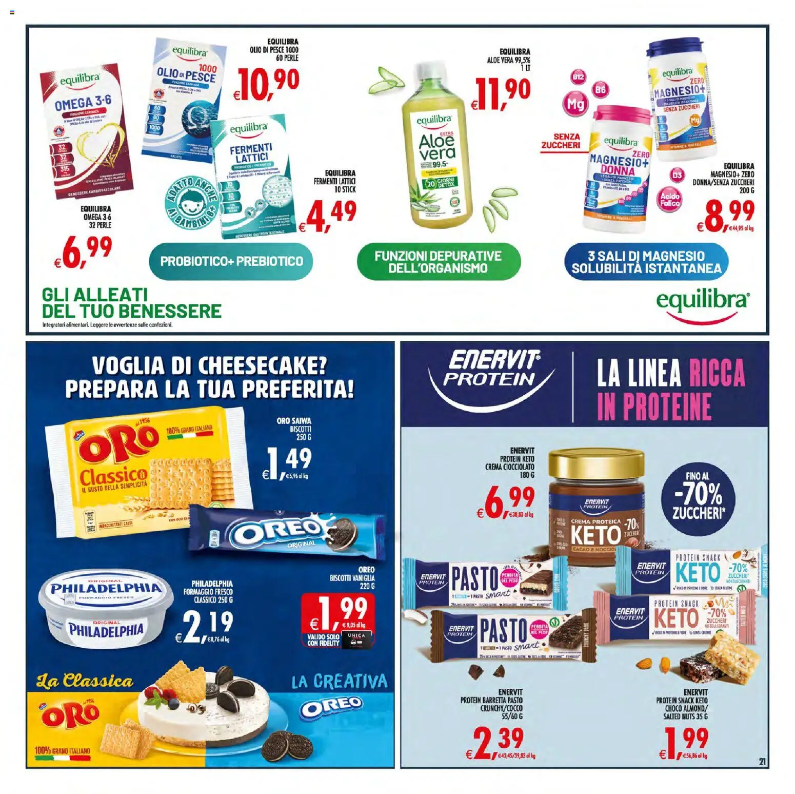 Volantino Decò del 21/07/2026 | Pagina: 25 | Prodotti: Crema, Pesce, Biscotti, Cacao