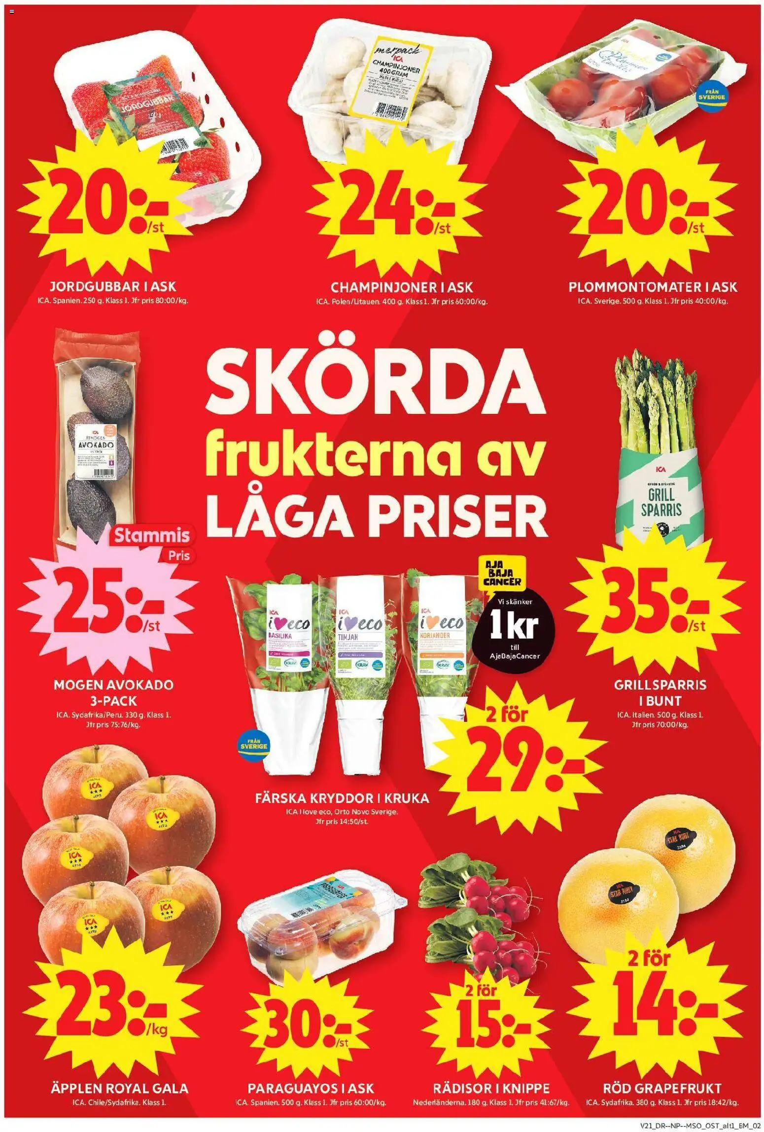 ICA Maxi reklamblad aktuell från 18.05.2026 | Sida: 3 | Produkter: Grill, Avocado, Sparris, Grapefrukt