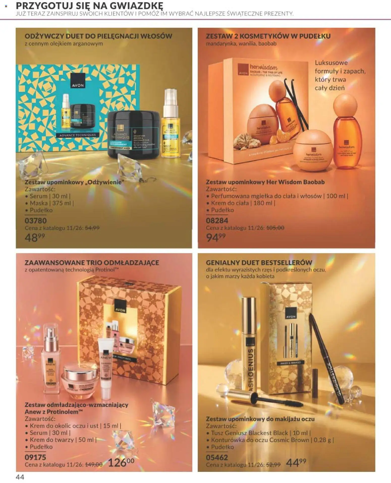 Avon Katalog Focus 10 2026 od 30.09.2026 | Strona: 44 | Produkty: Maska, Krem, Konturówka, Krem do twarzy