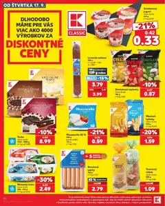 Kaufland leták platný od 17.09.2026 | Strana: 36 | Produkty: Jogurt, Mozzarella, Torta, Toastový chlieb