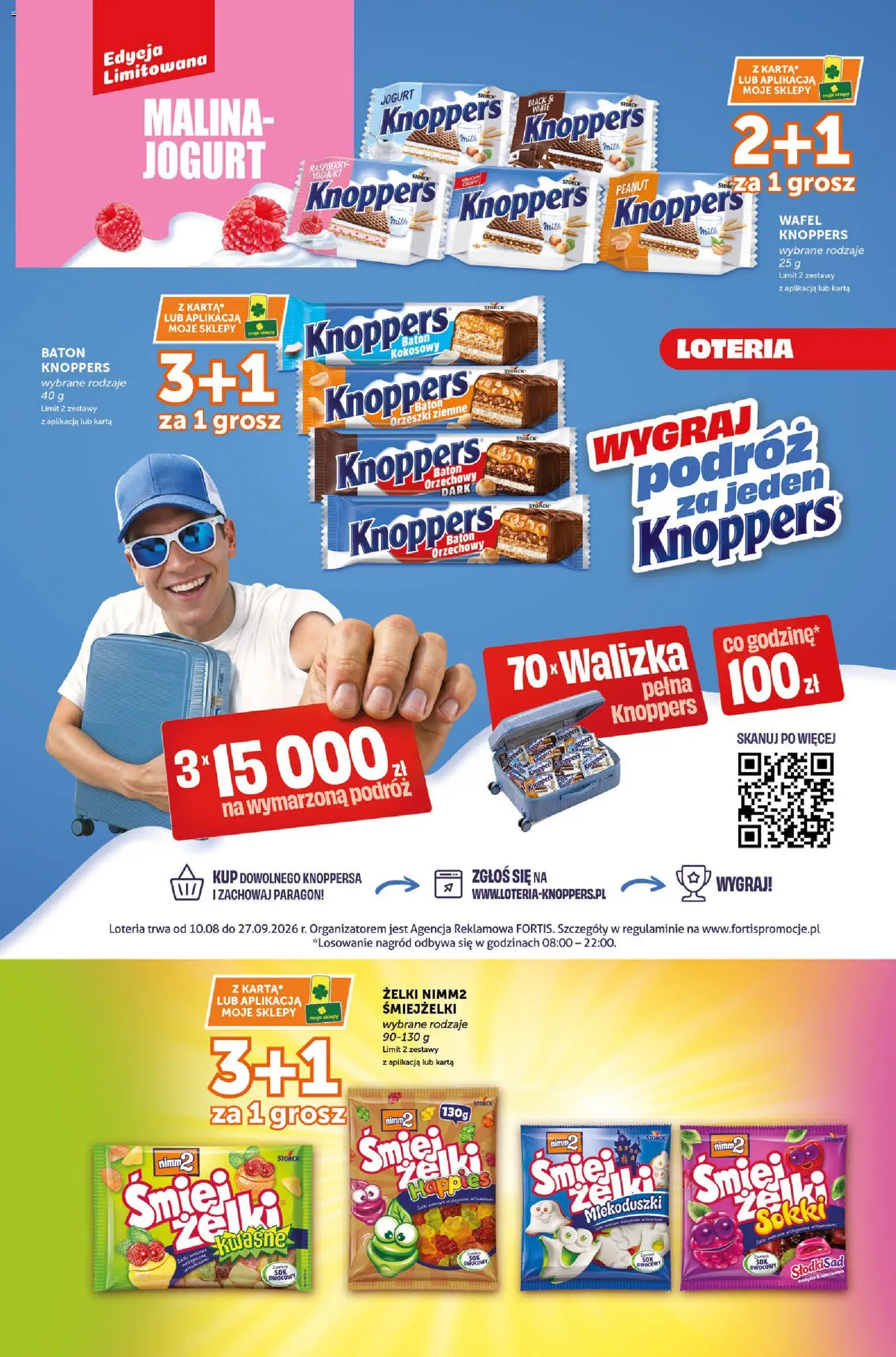 Groszek gazetka - Katalog od 20.08.2026 | Strona: 10 | Produkty: Knoppers, Jogurt, Żelki, Orzeszki
