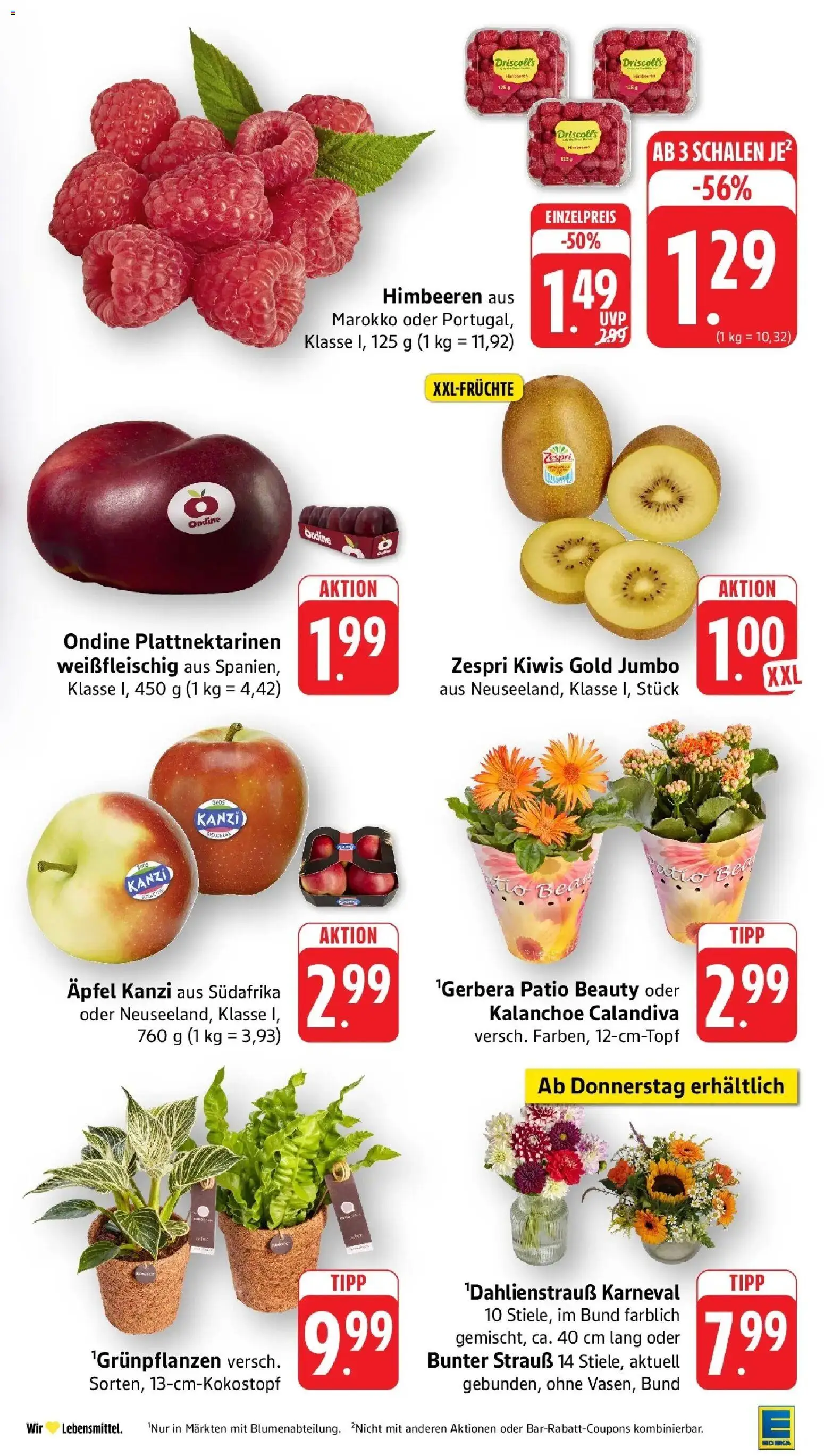 Edeka Prospekt Calw (ab 03.08.2026) » Angebote Online | Seite: 9 | Produkte: Himbeeren, Äpfel